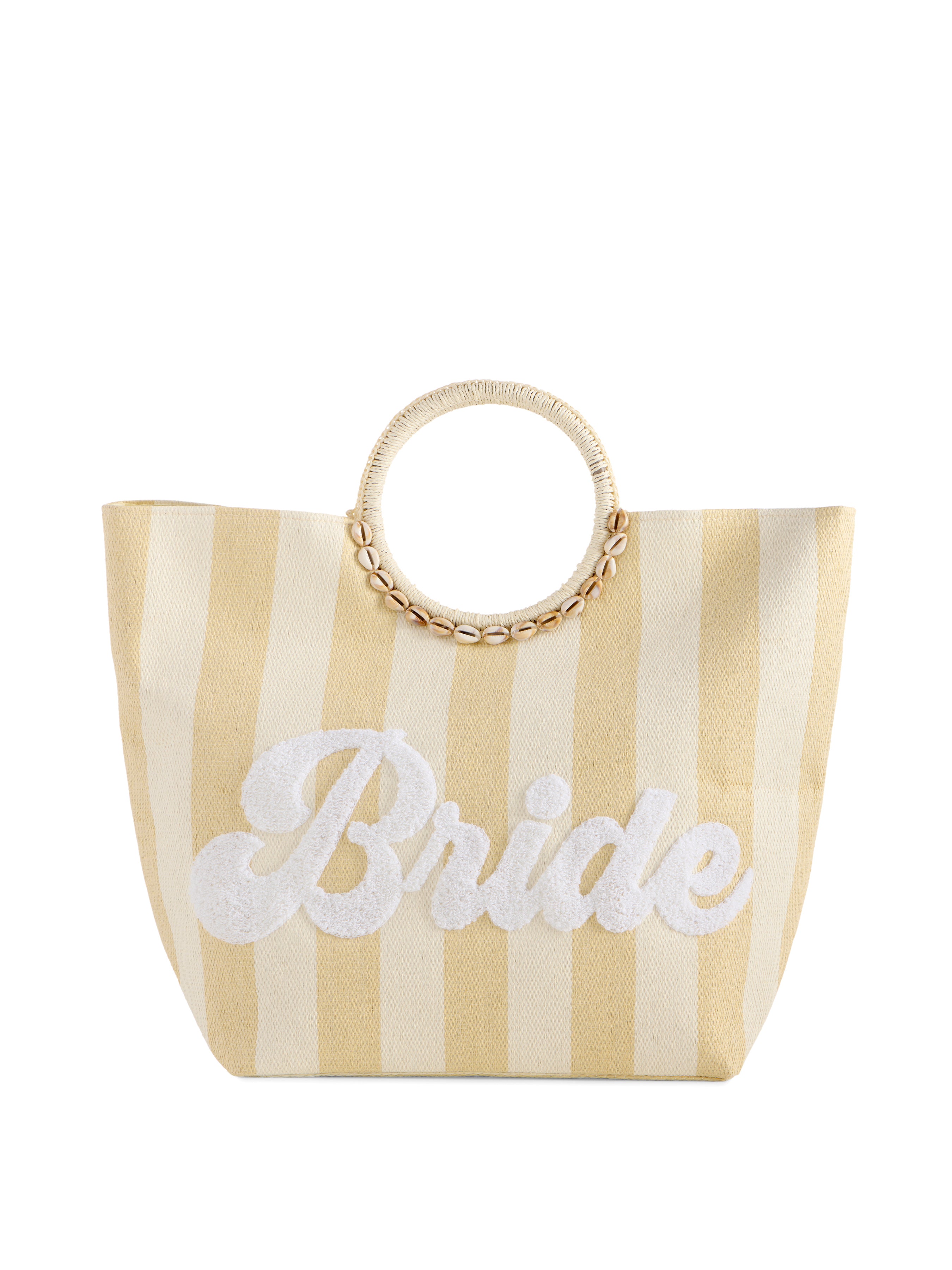 Shiraleah "Bride" Stripe Tote, Natural