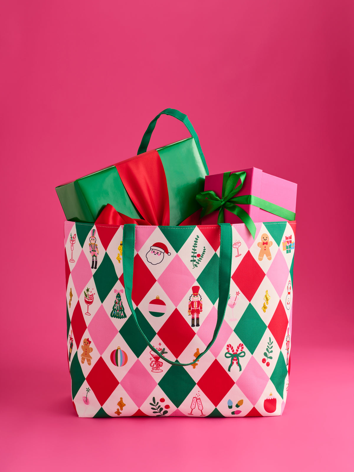 Shiraleah Holiday Icons Gifting Tote, Multi