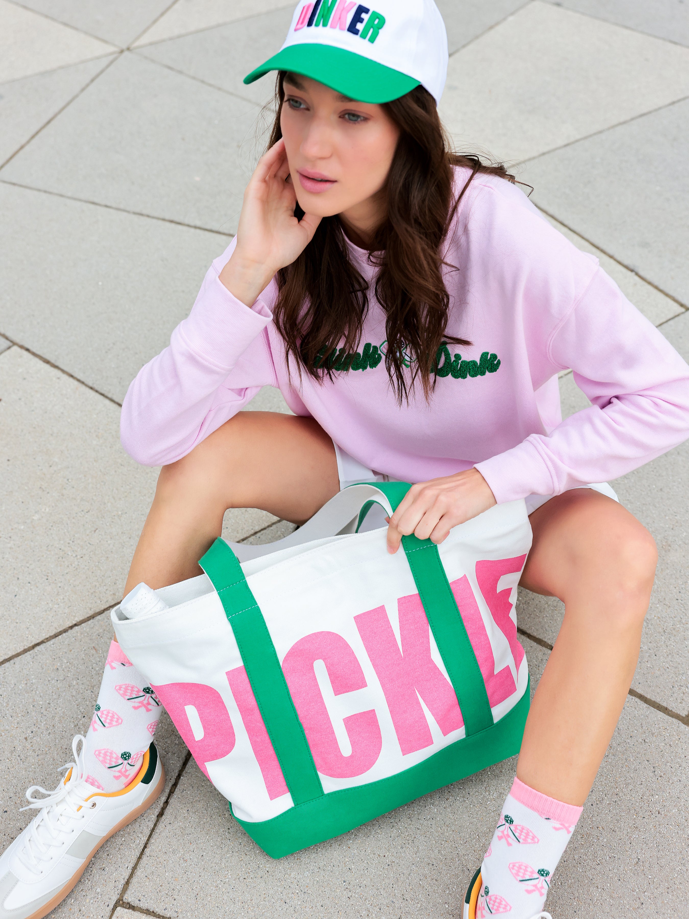 Shiraleah "Clink & Dink" Sweatshirt, Pink