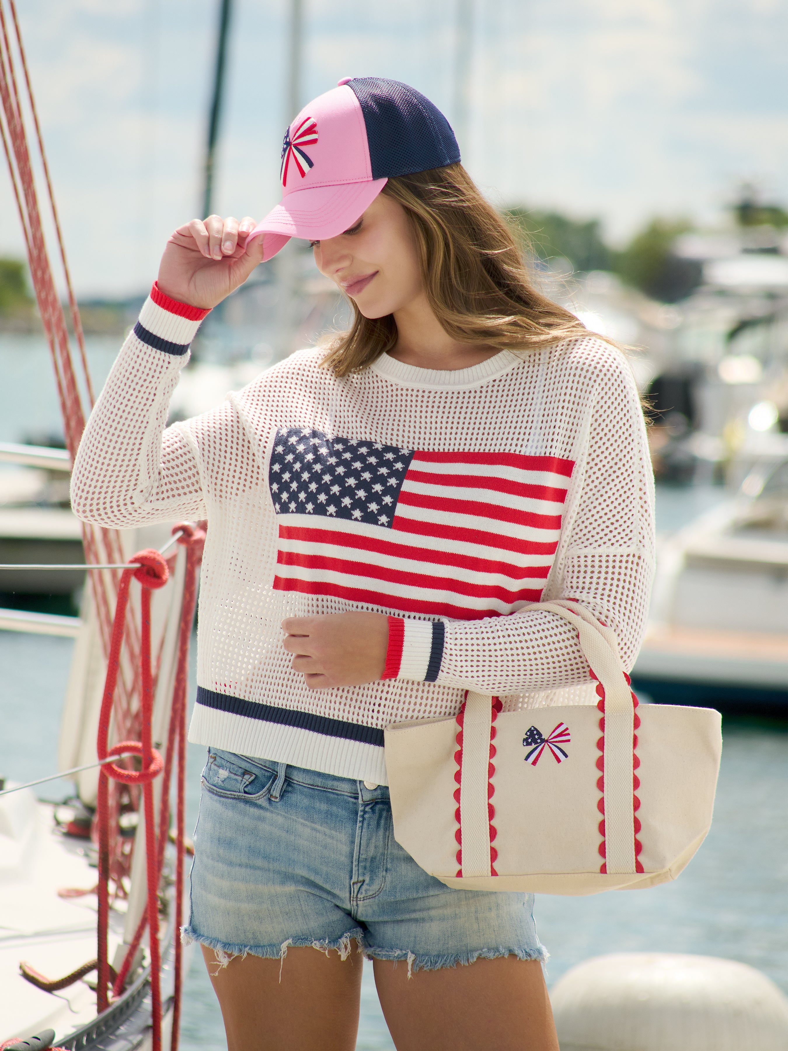 Shiraleah Liberty Bow Mini Tote, Red