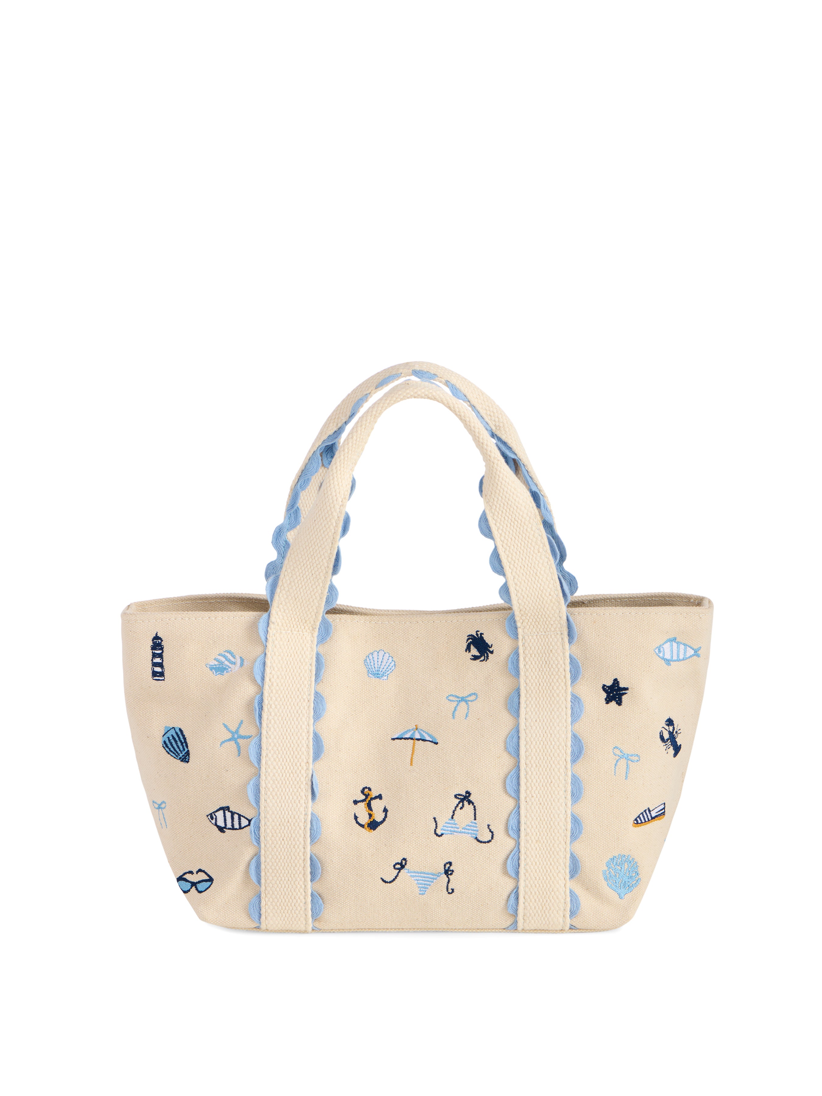 Shiraleah Coastal Icons Mini Tote, Natural