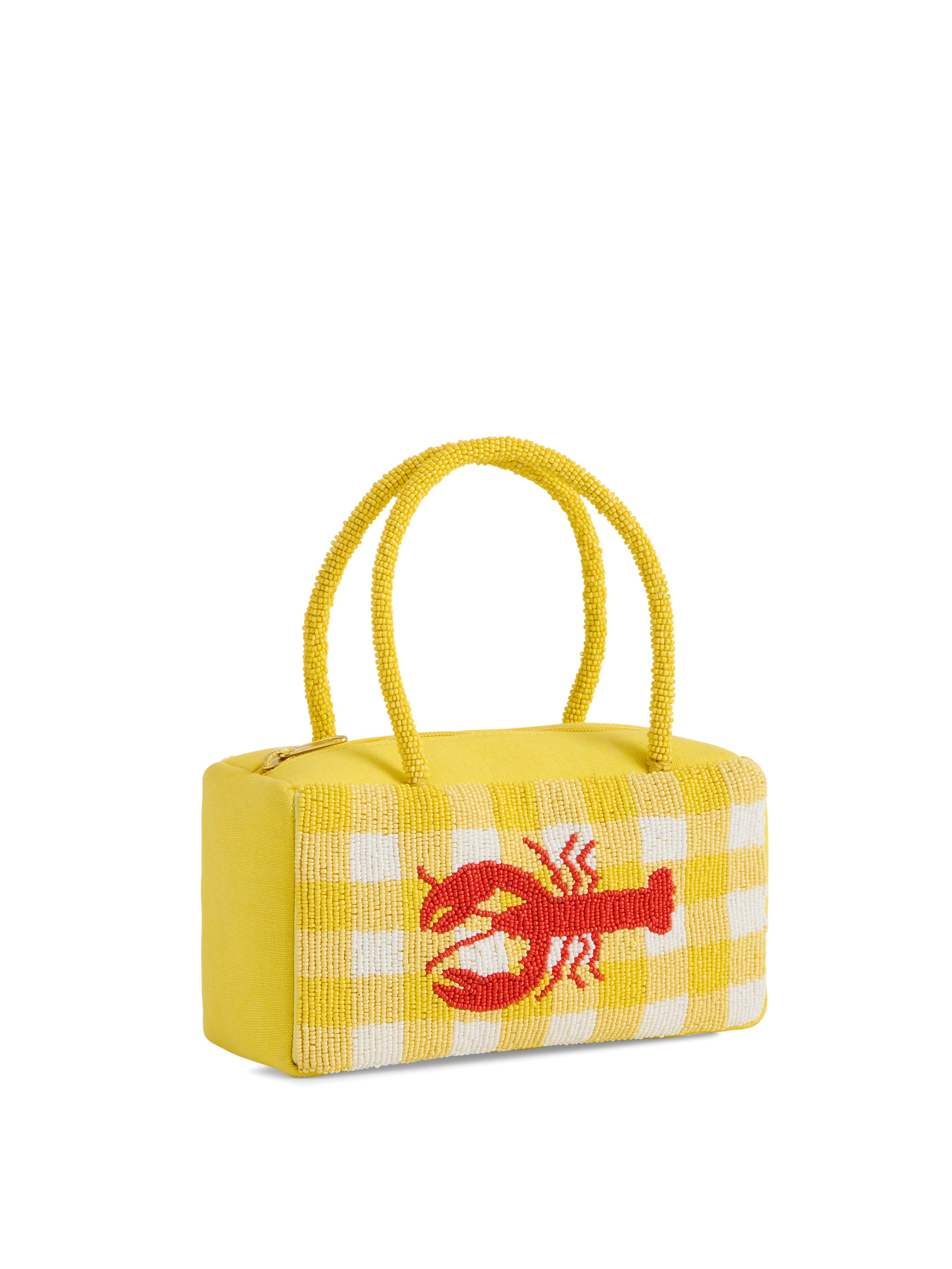 Shiraleah Beaded Lobster Mini Bag, Yellow