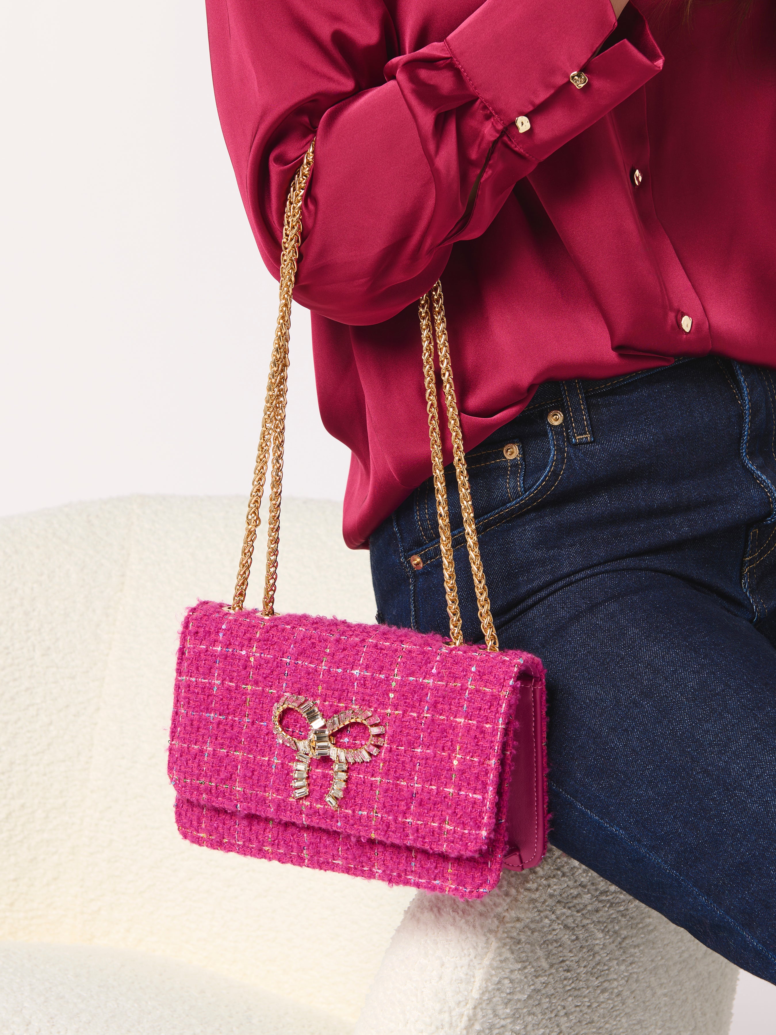 Shiraleah Roa Shoulder Bag MAGENTA