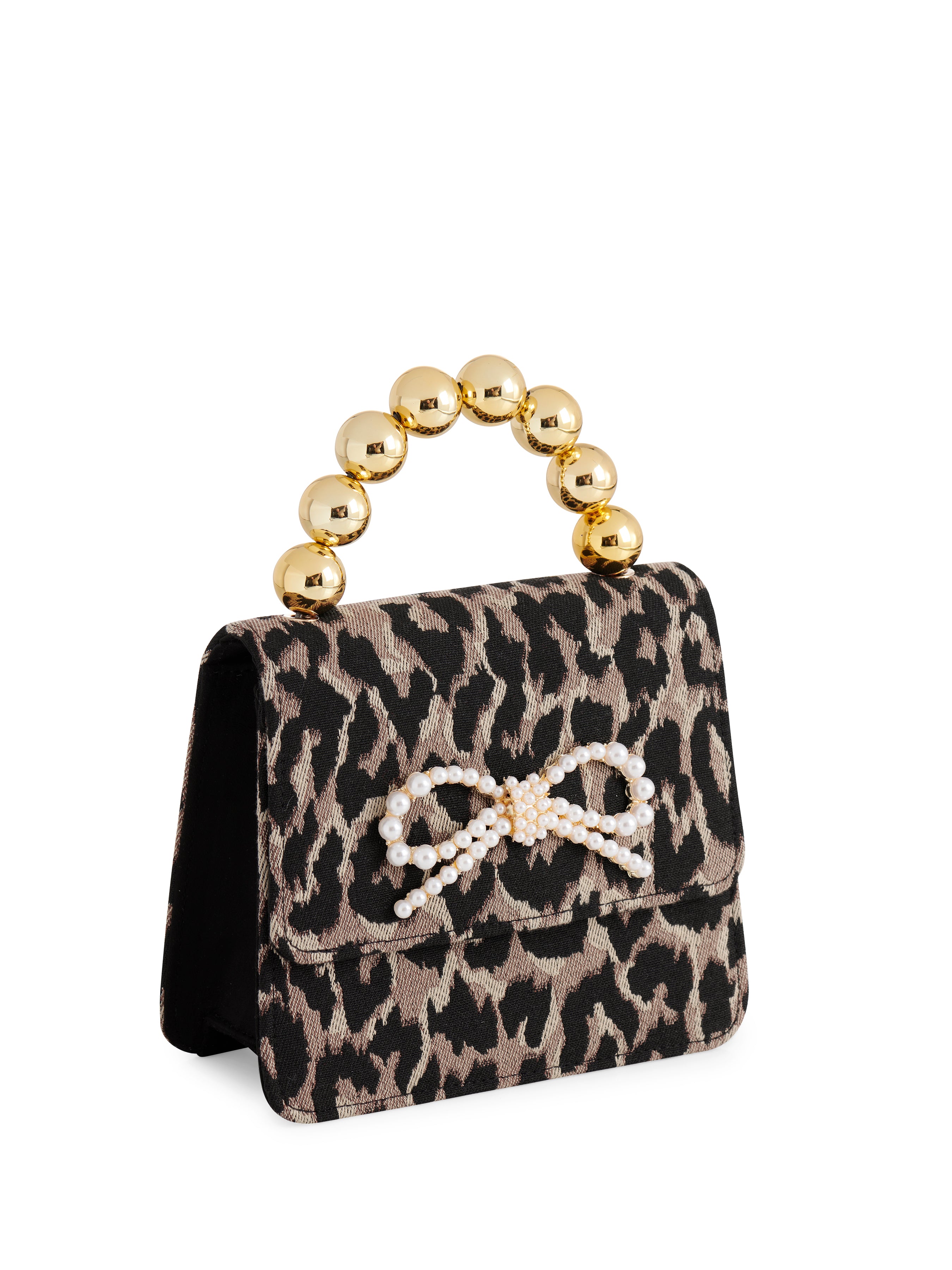 Shiraleah Maude Mini Top Handle Bag LEOPARD