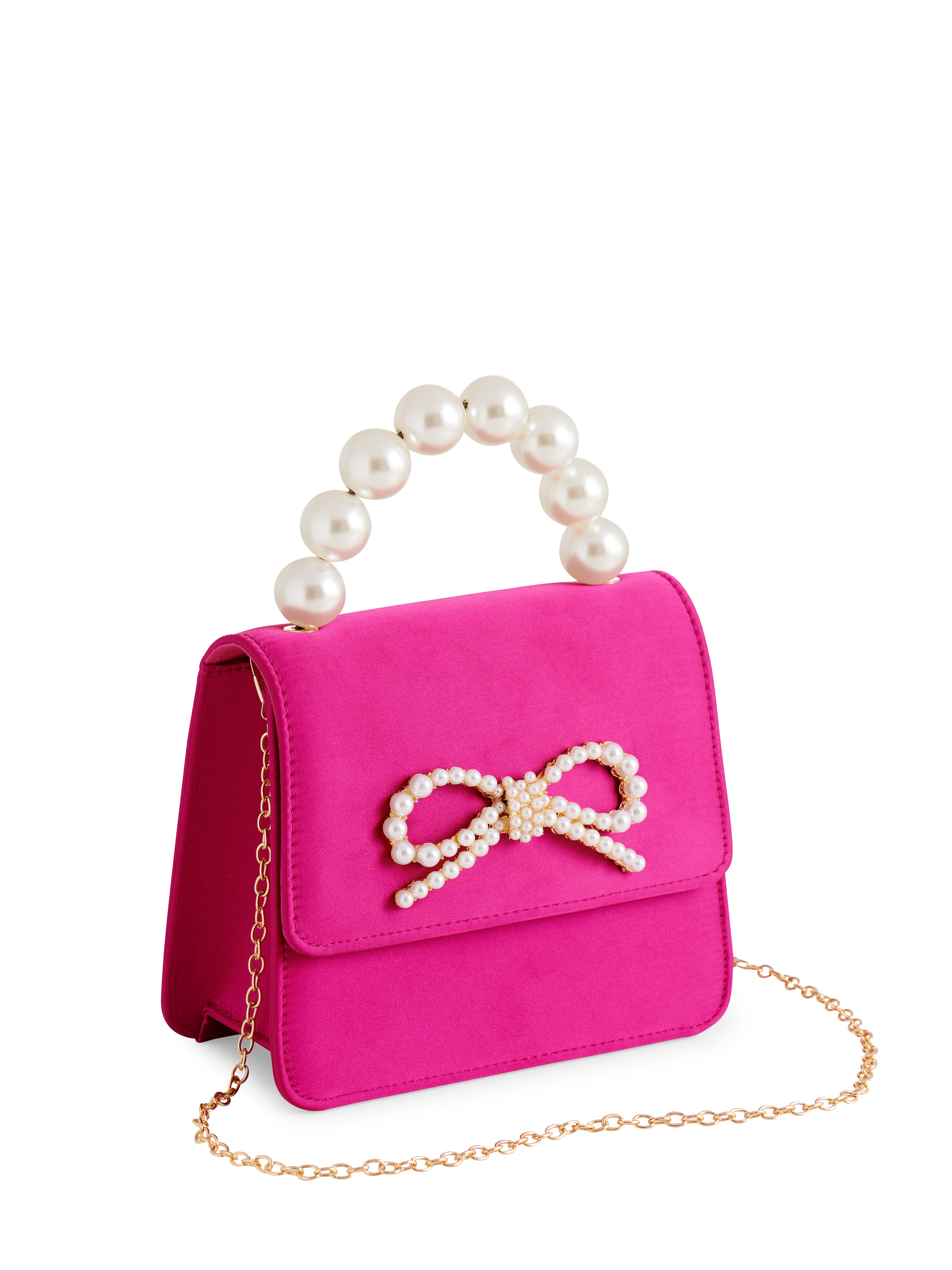 Shiraleah Maude Mini Top Handle Bag MAGENTA