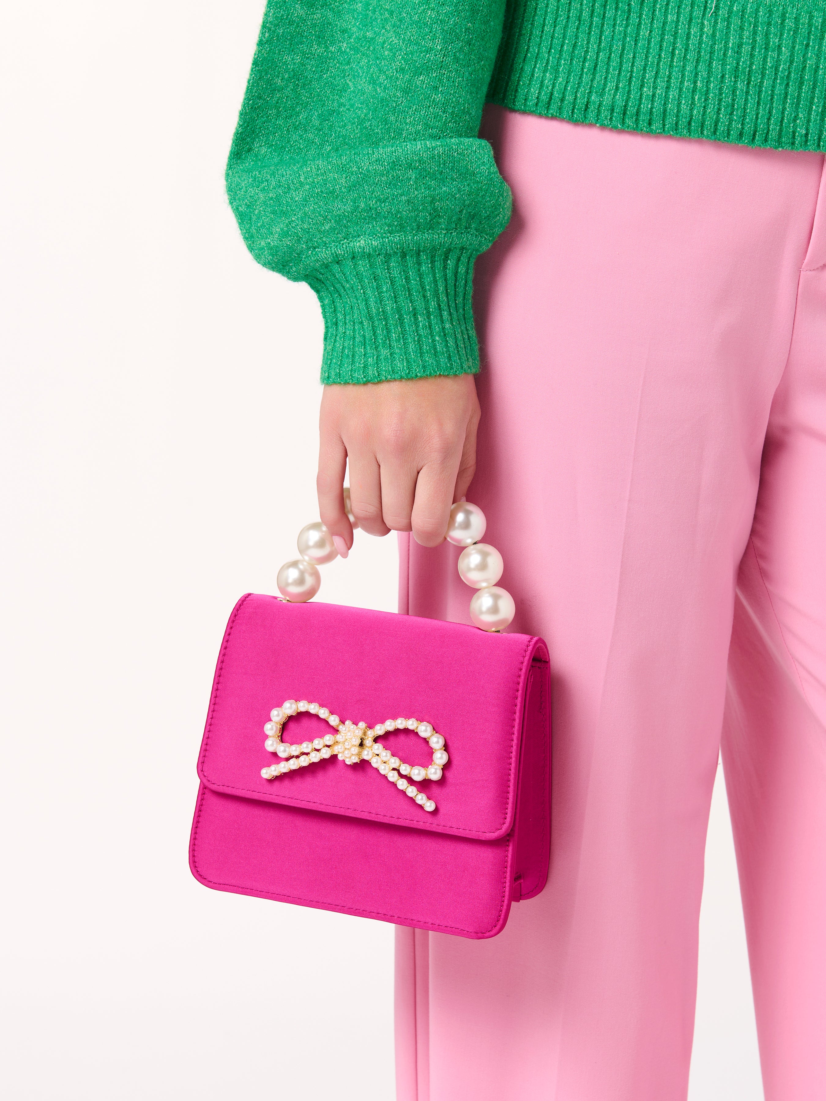 Shiraleah Maude Mini Top Handle Bag MAGENTA