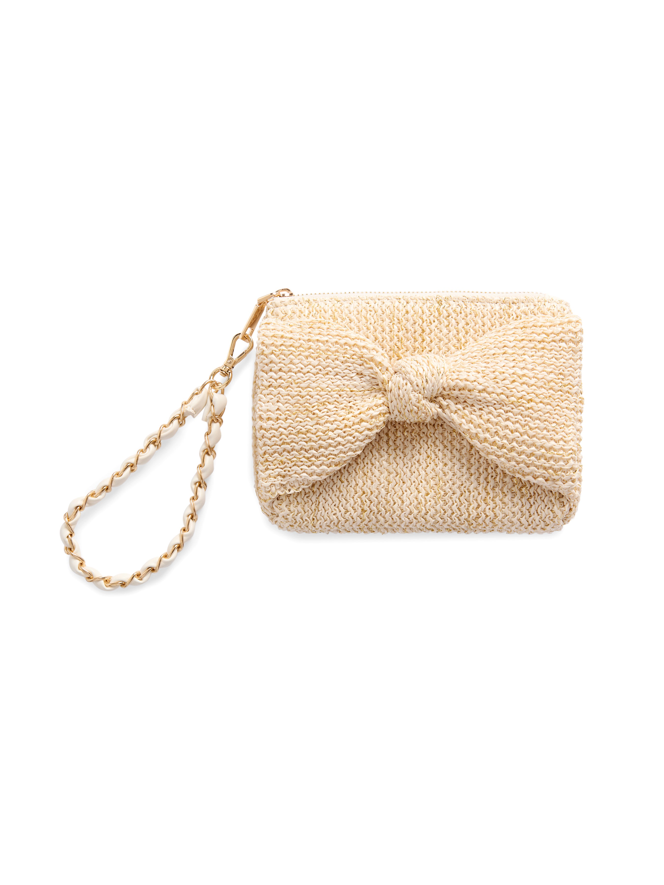 Shiraleah June Bow Wristlet, Ivory