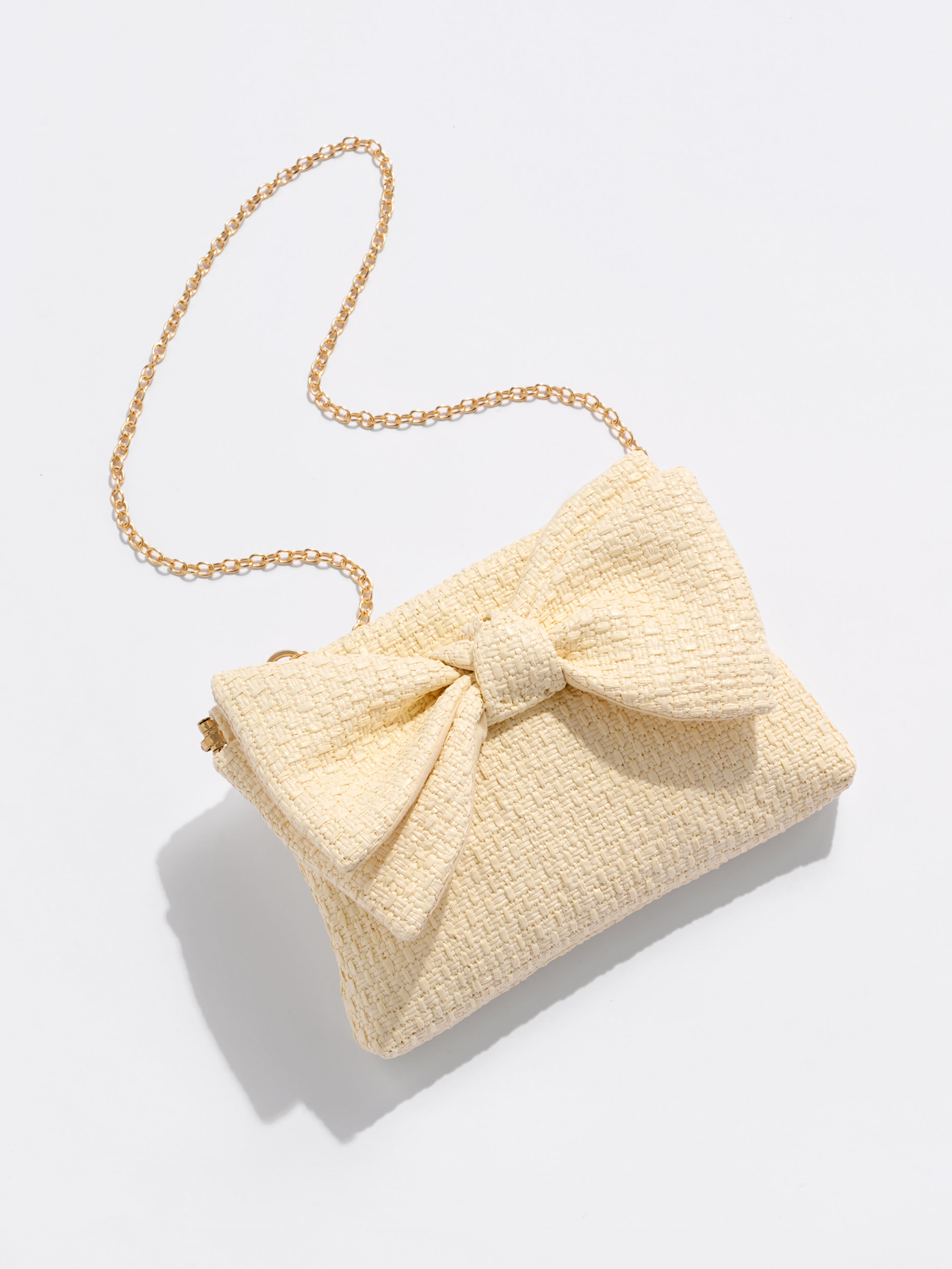 Shiraleah Vera Bow Clutch, Ivory