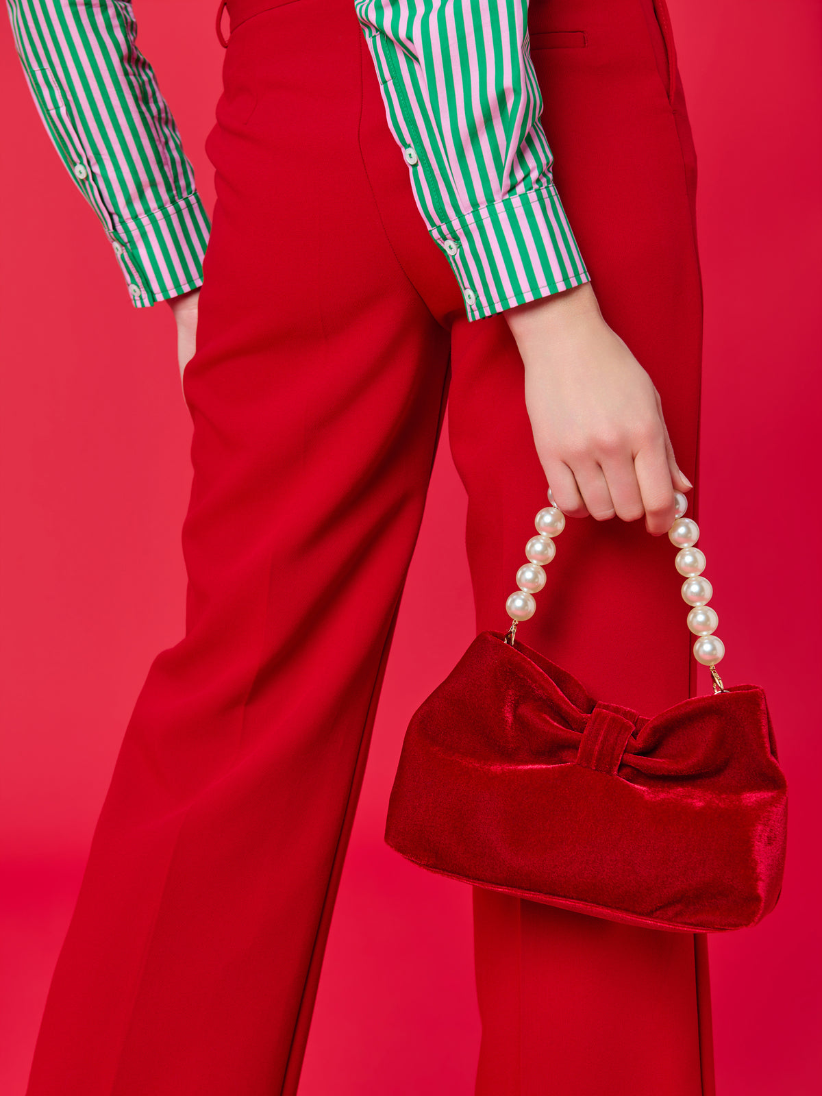 Shiraleah Eloise Top Handle Bag CRIMSON / OS