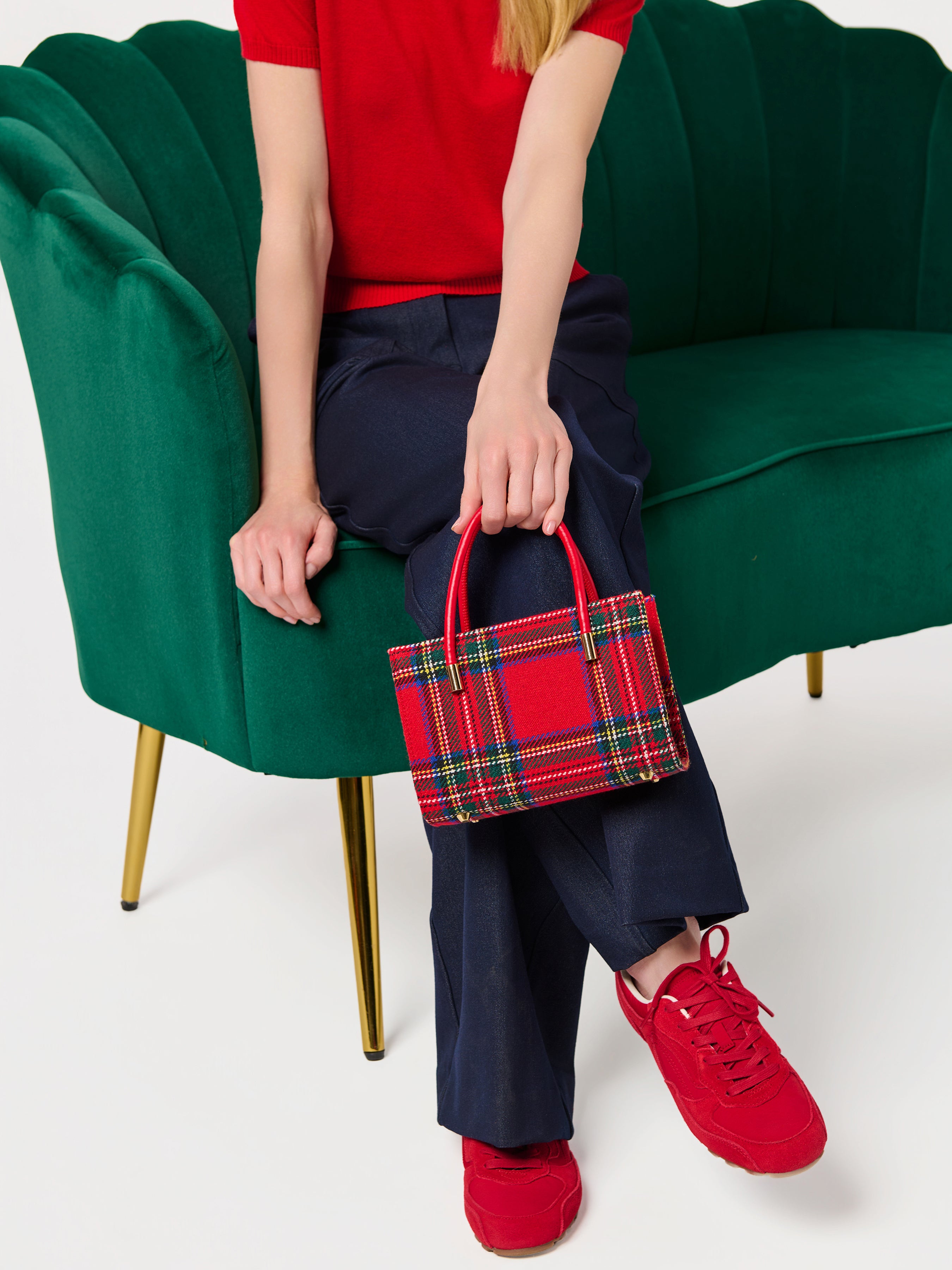 Shiraleah Charlotte Top Handle Bag RED / OS