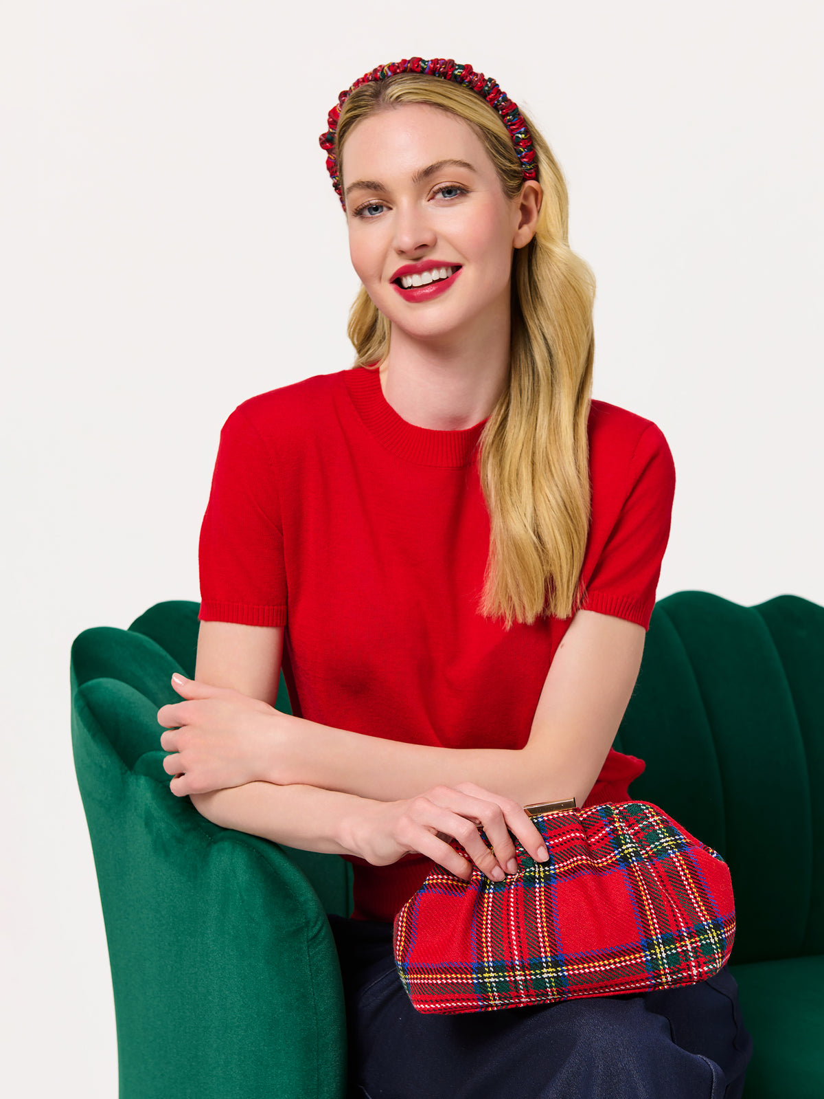 Shiraleah Scottie Clutch RED / OS