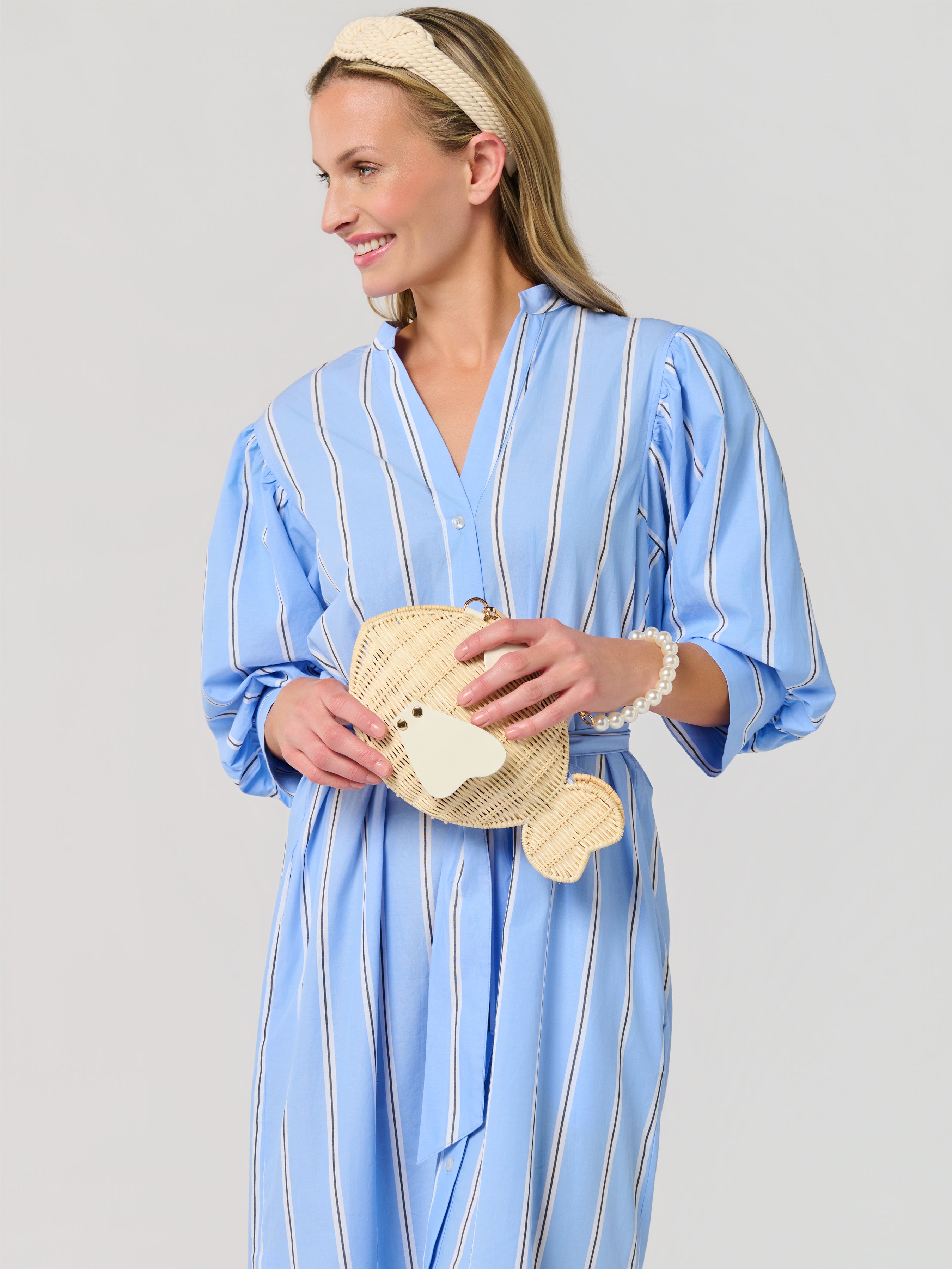 Shiraleah Marina Fish Bag, Natural