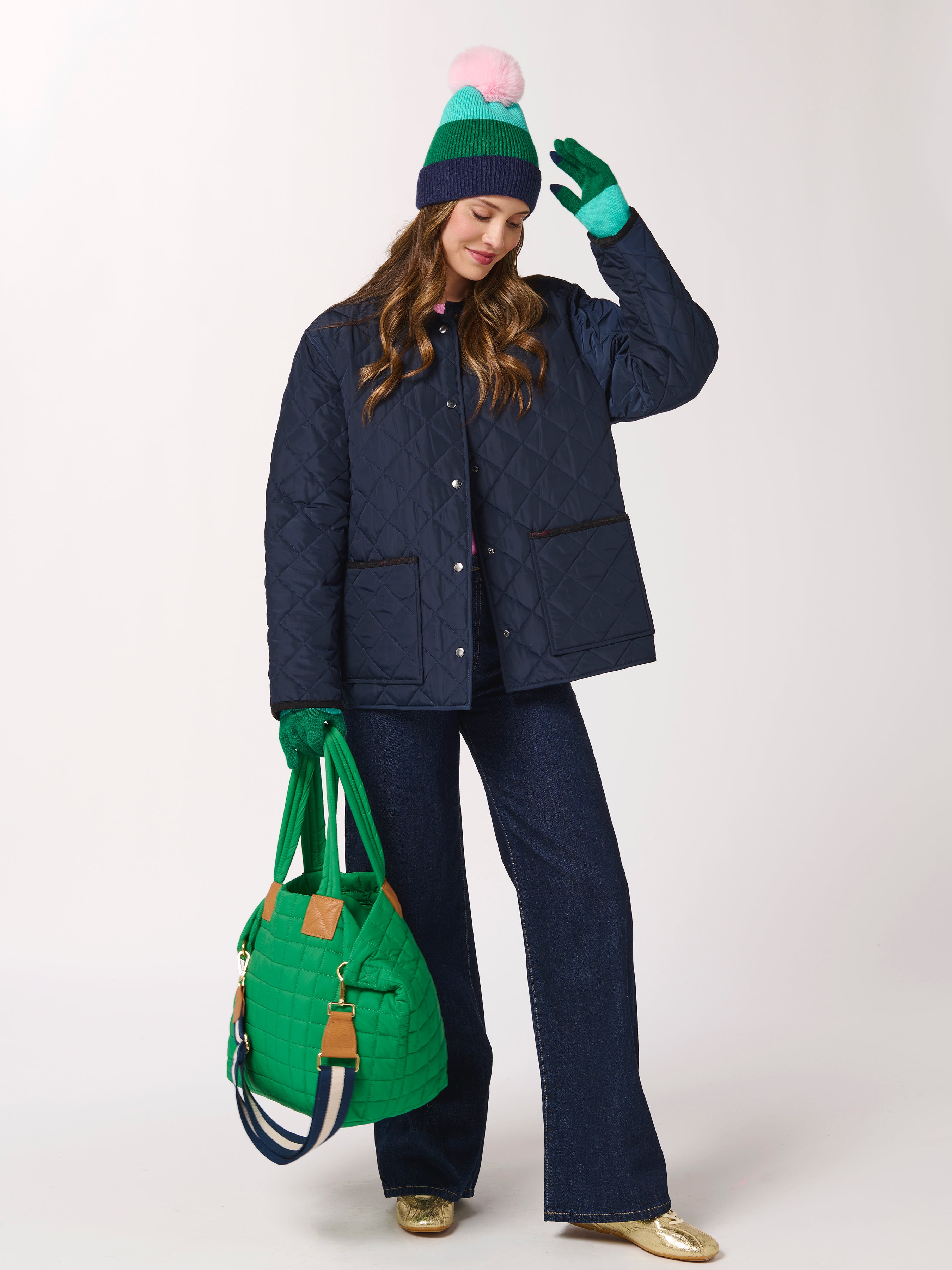 Shiraleah Ezra Tote GREEN