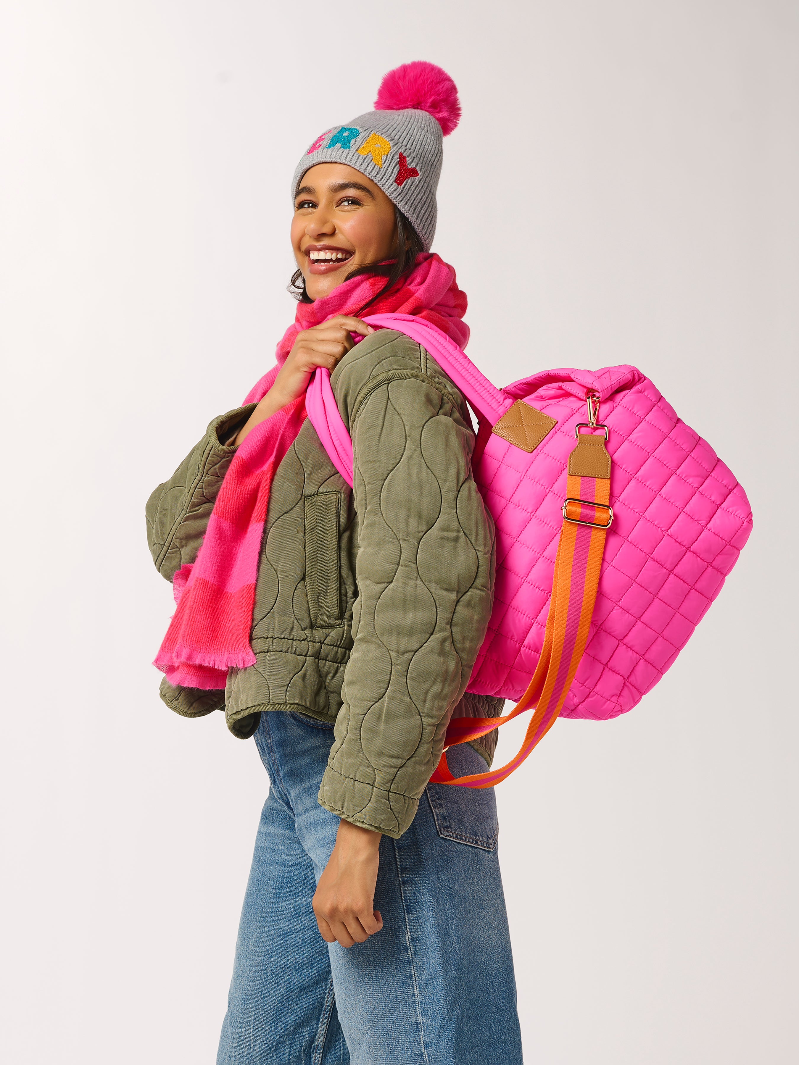 Shiraleah Ezra Tote MAGENTA