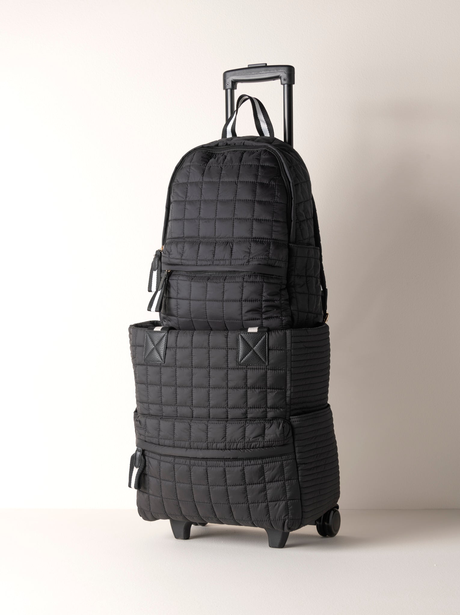 Shiraleah Ezra Roller Tote BLACK