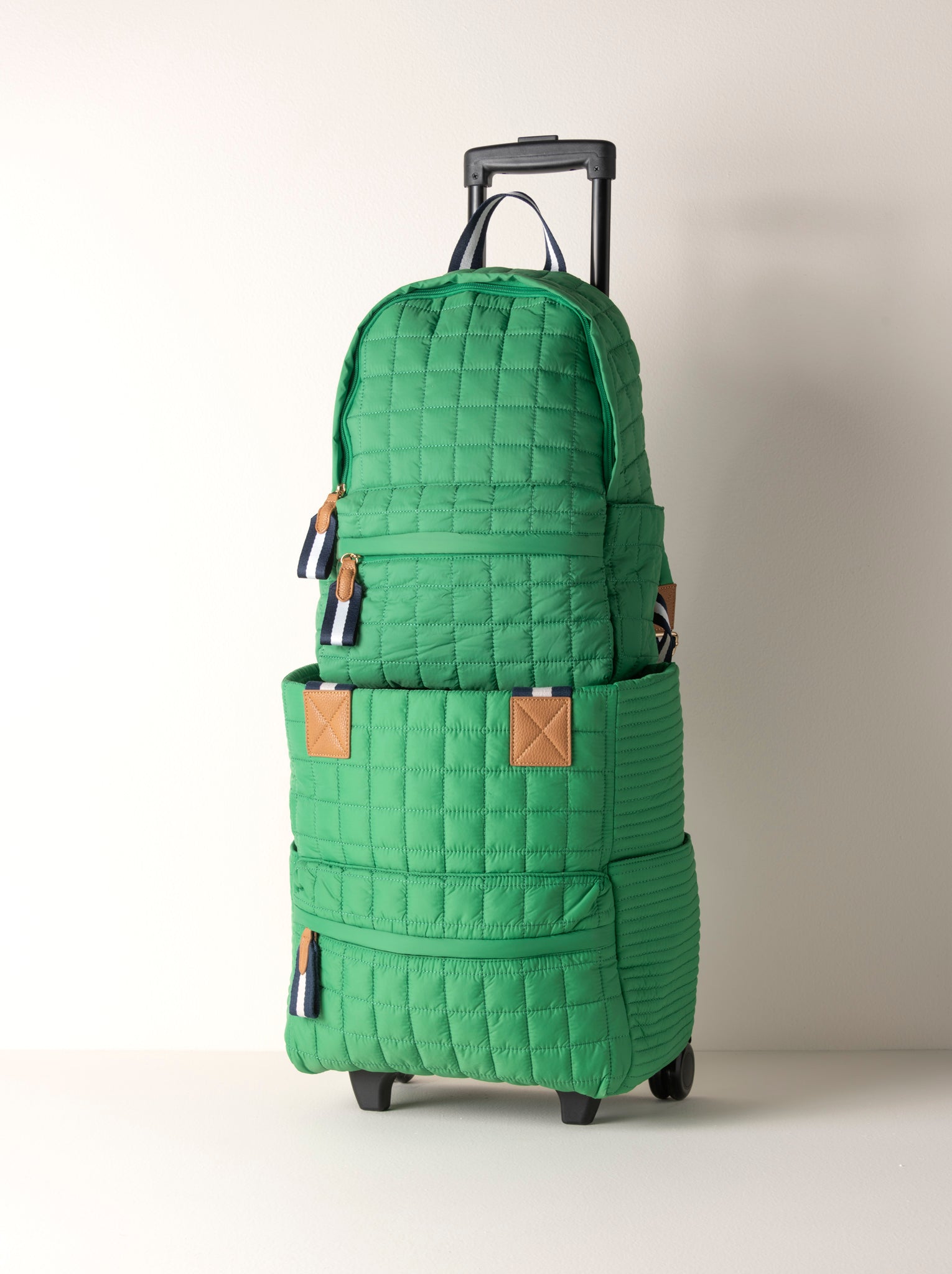 Shiraleah Ezra Roller Tote GREEN