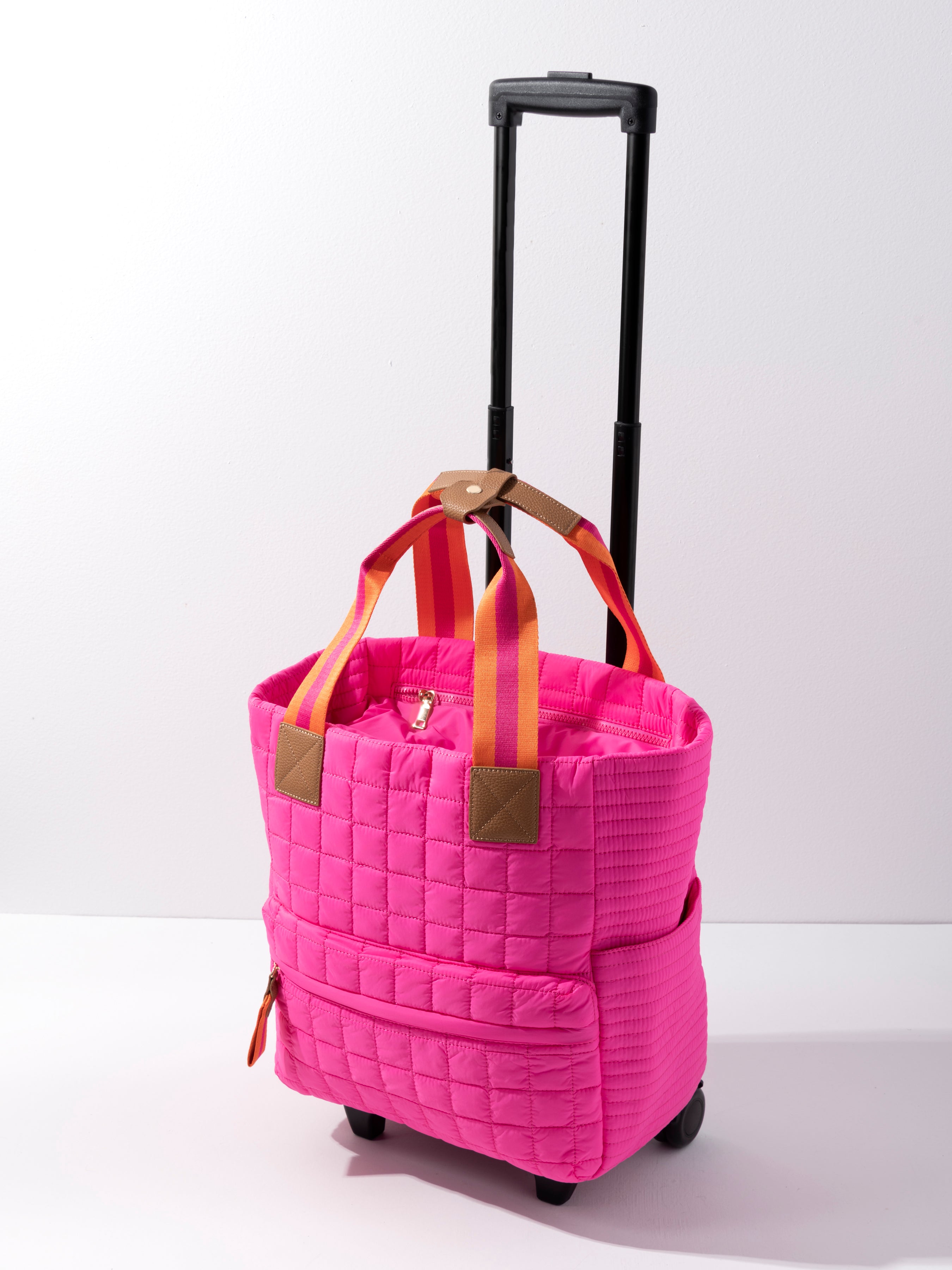 Shiraleah Ezra Roller Tote MAGENTA