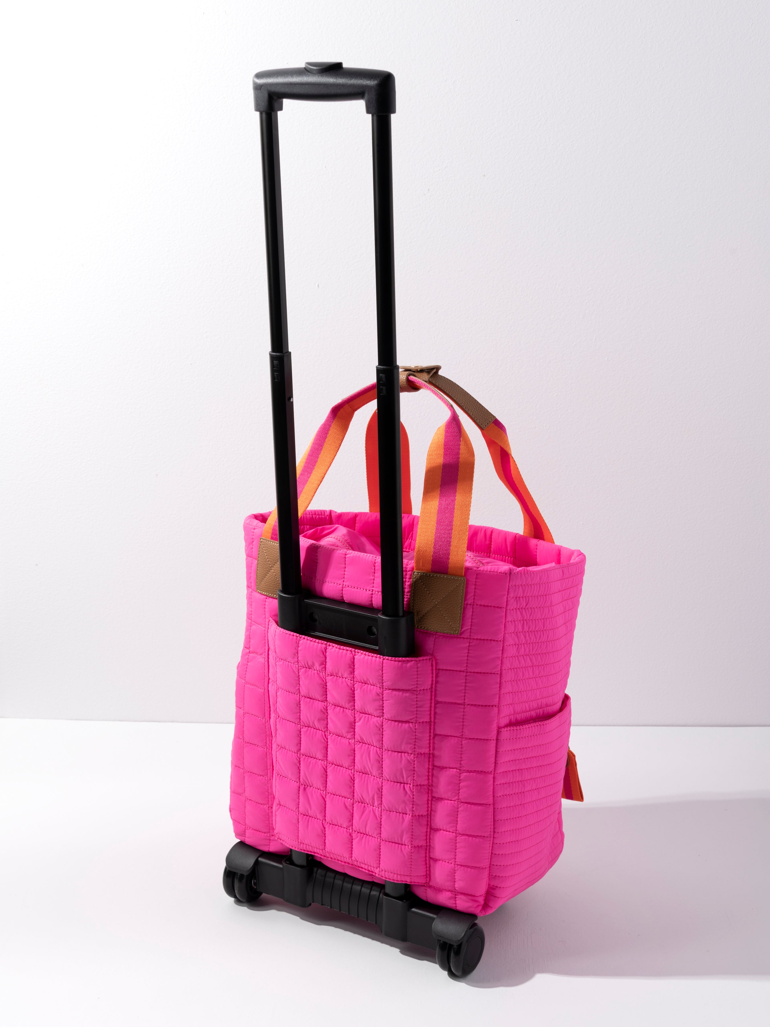 Shiraleah Ezra Roller Tote MAGENTA