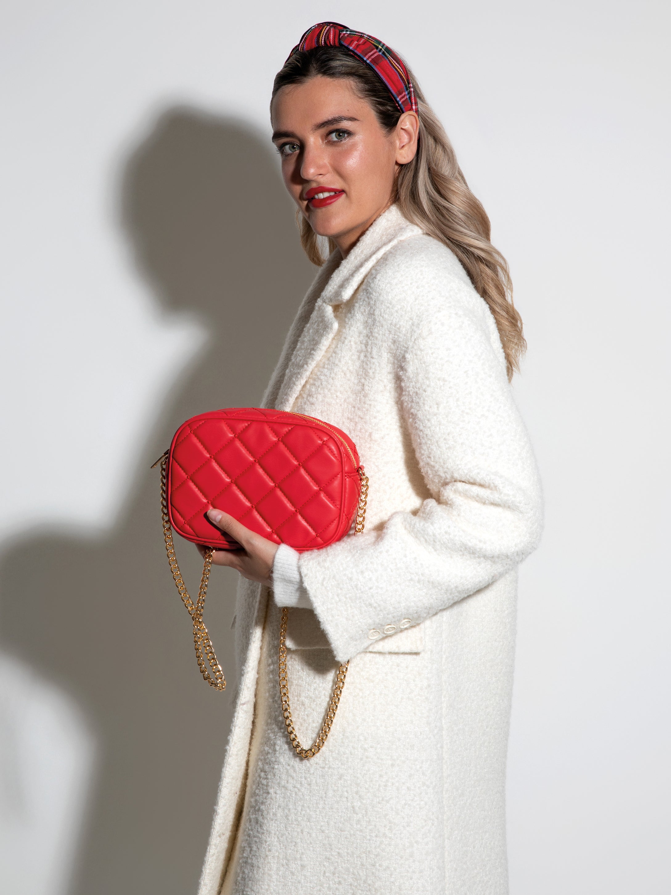 Shiraleah Mademoiselle Camera Bag RED