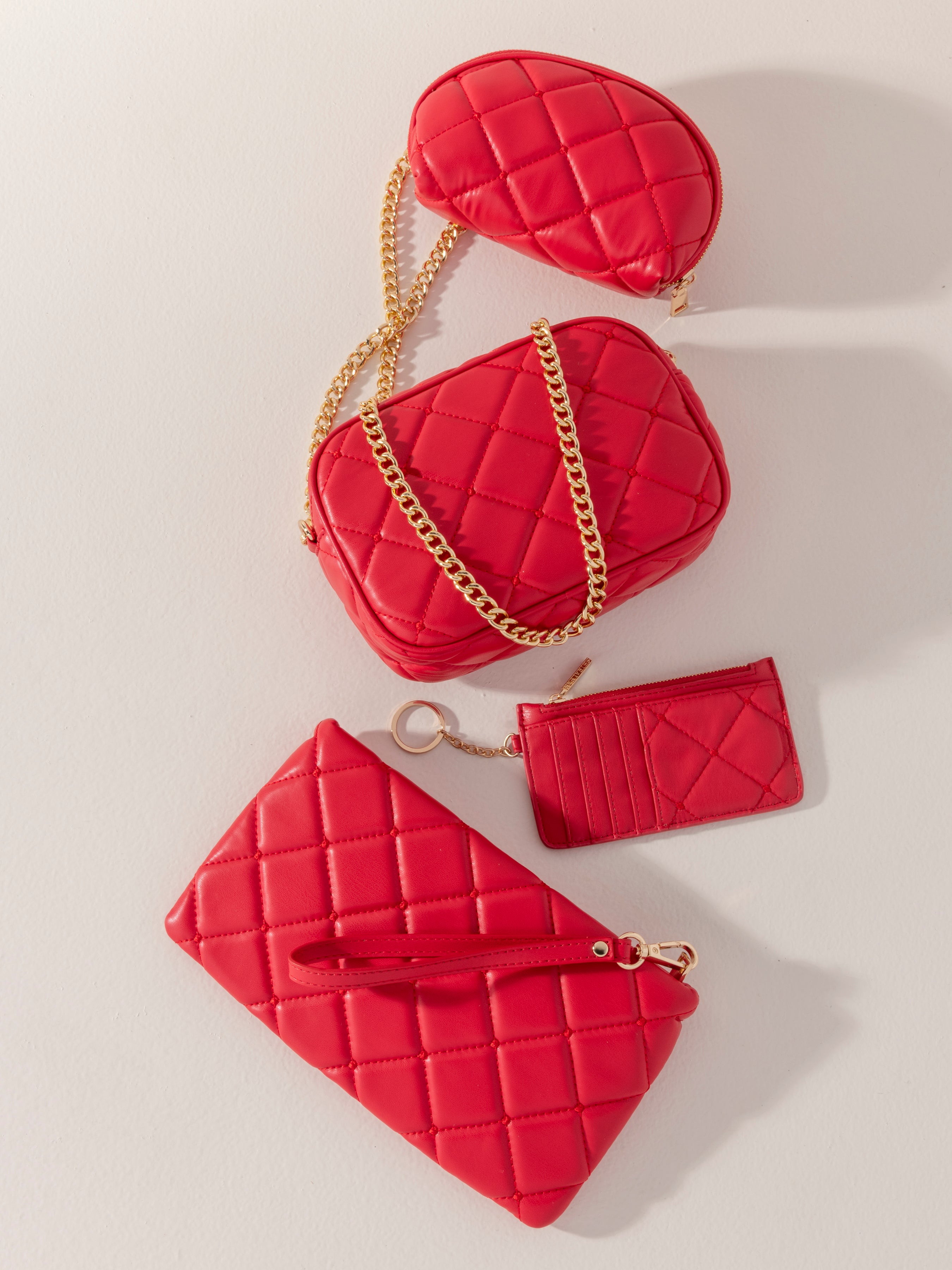 Shiraleah Mademoiselle Camera Bag RED