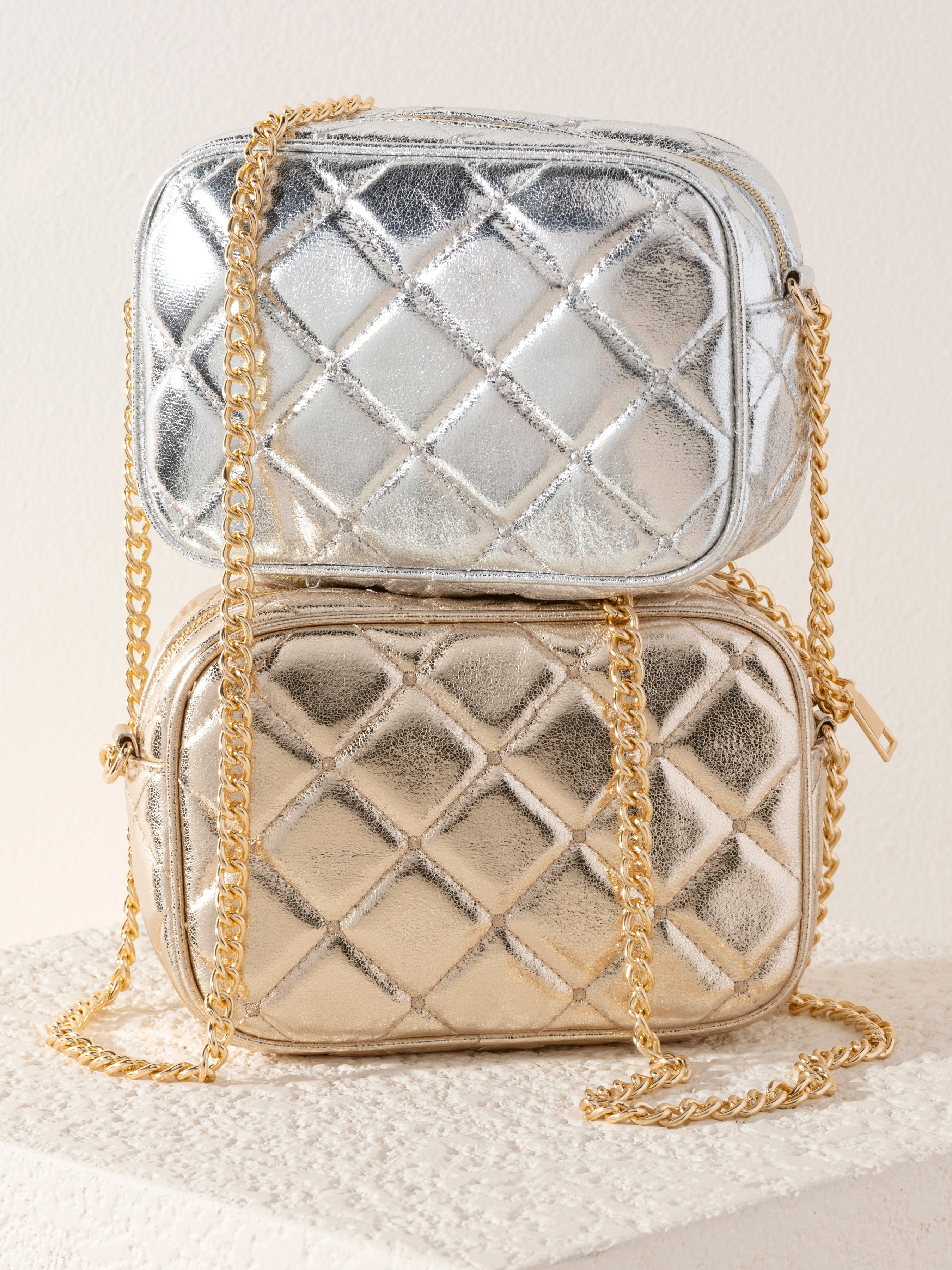 Shiraleah Mademoiselle Camera Bag SILVER