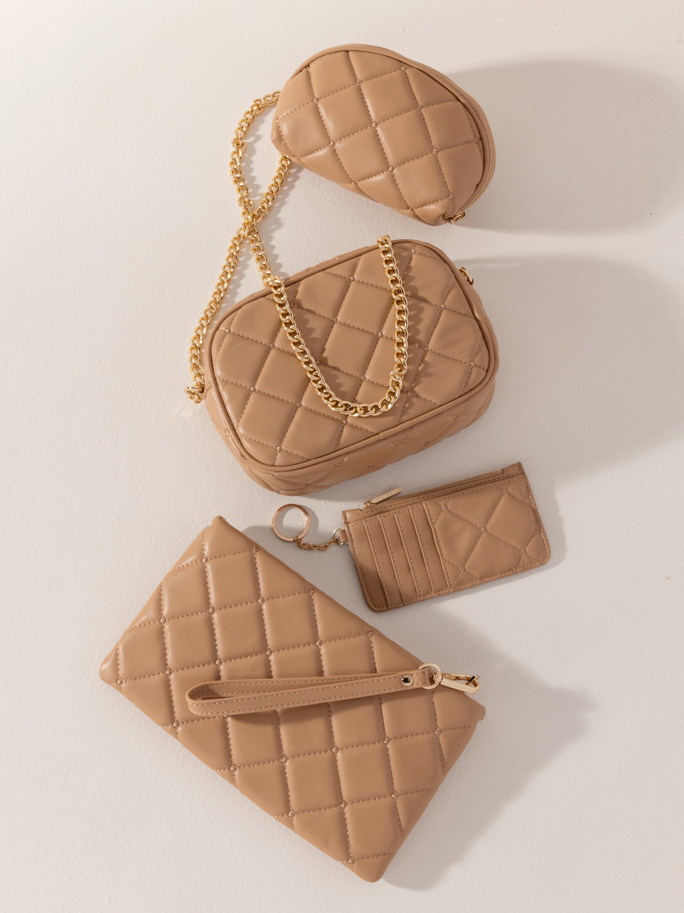 Shiraleah Mademoiselle Camera Bag TAN