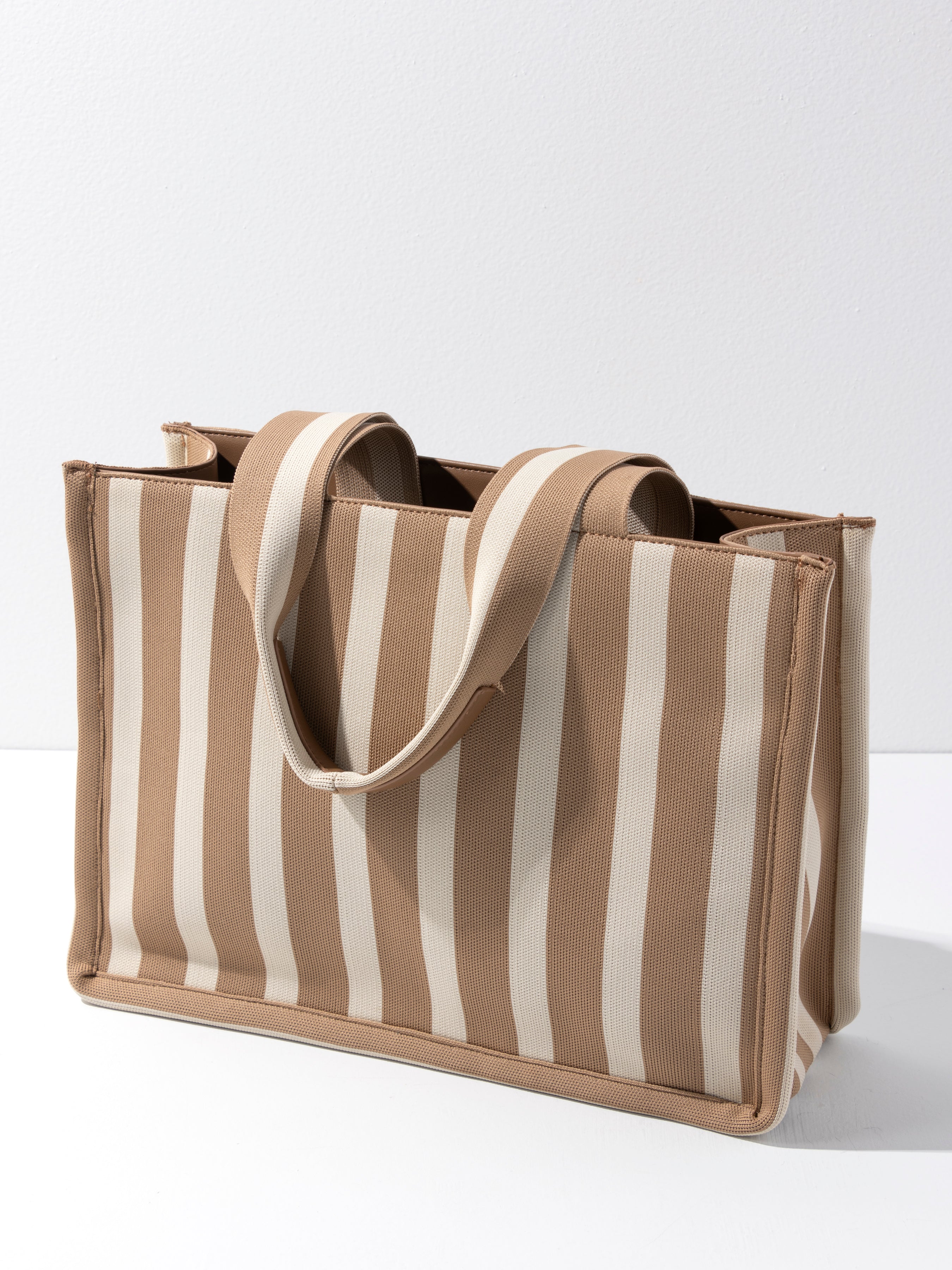 Shiraleah Isla Boxy Tote TAN