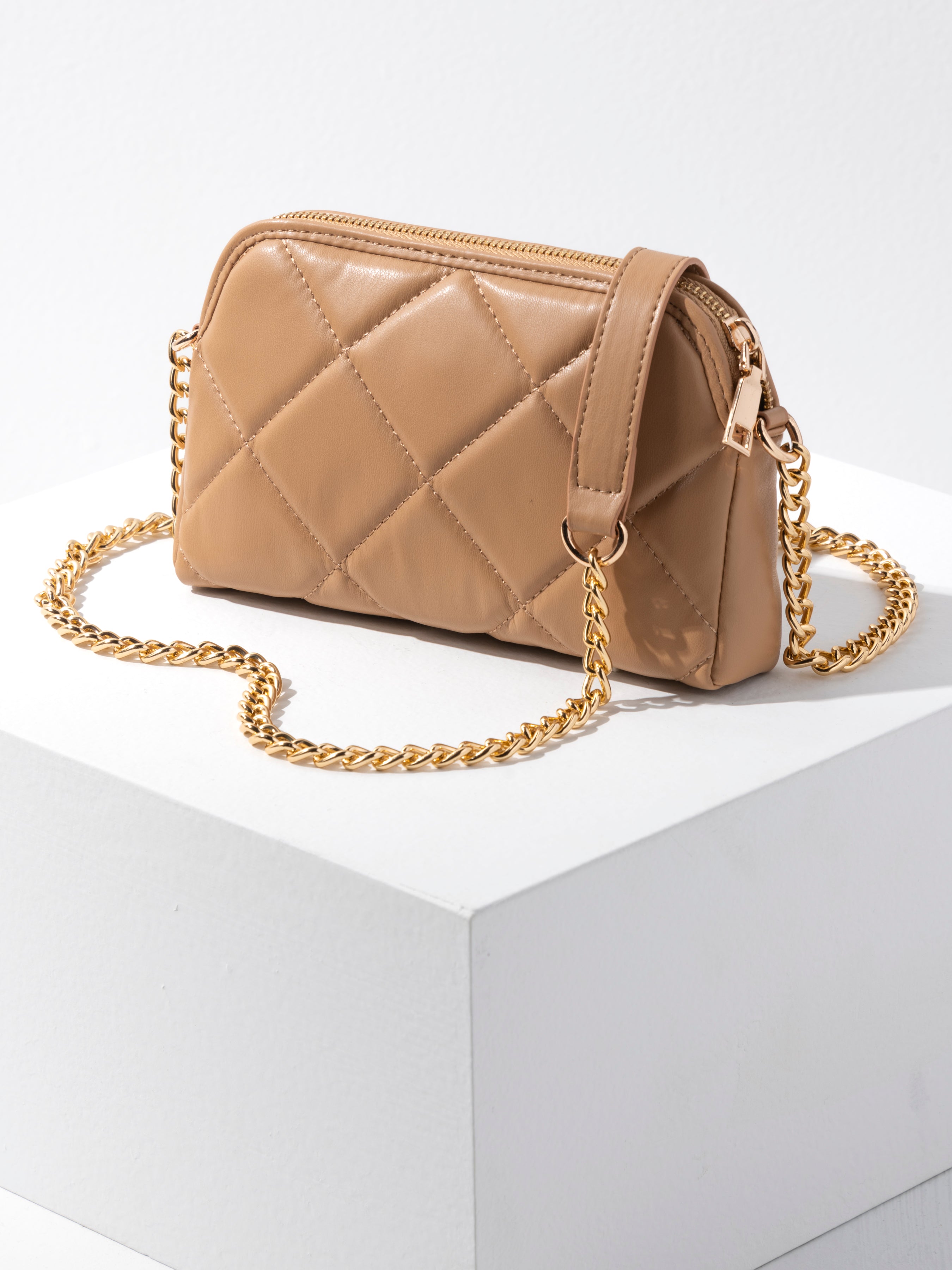 Shiraleah Mademoiselle Mini Shoulder Bag TAN
