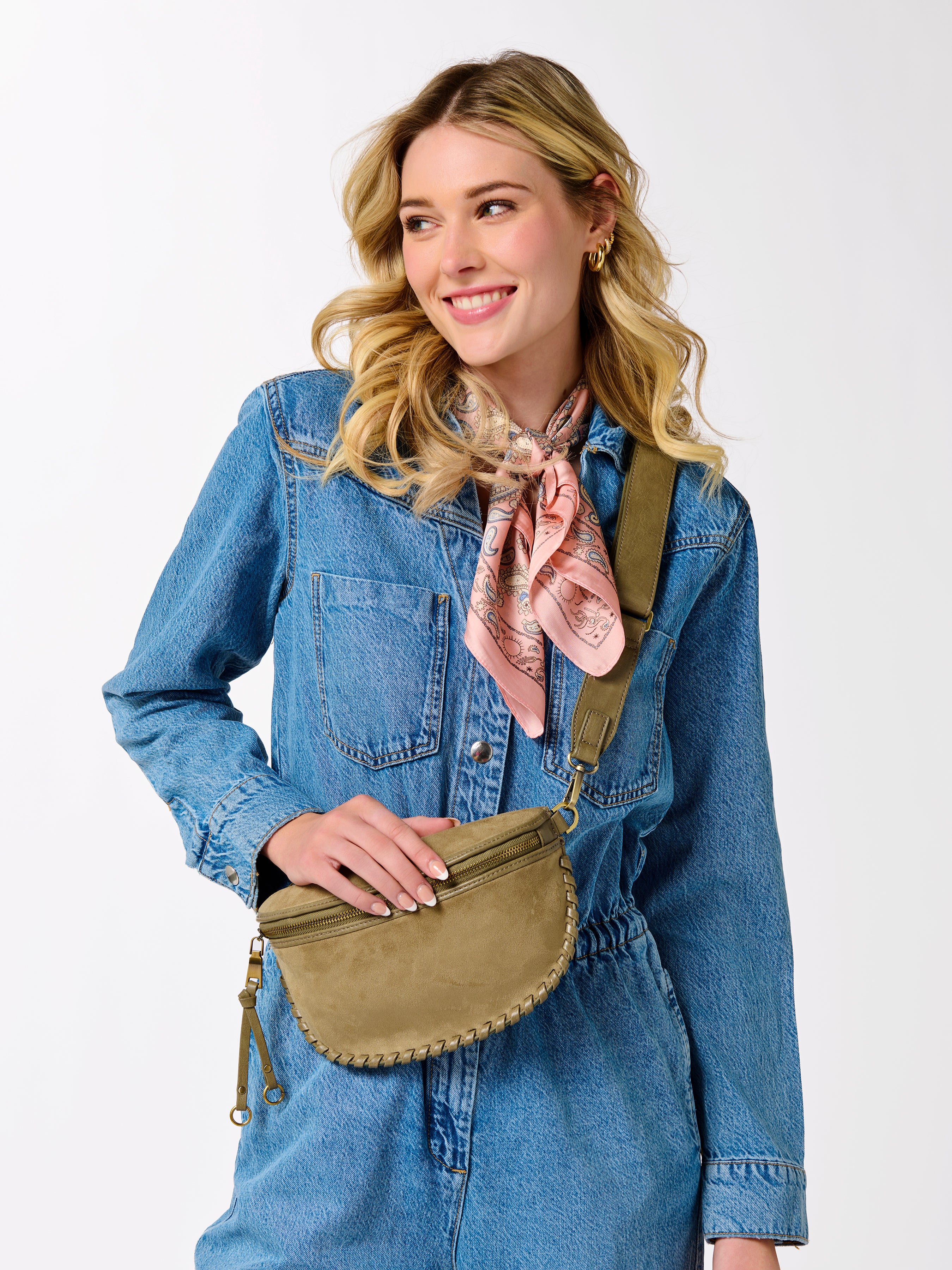 Shiraleah Piper Belt Bag OLIVE