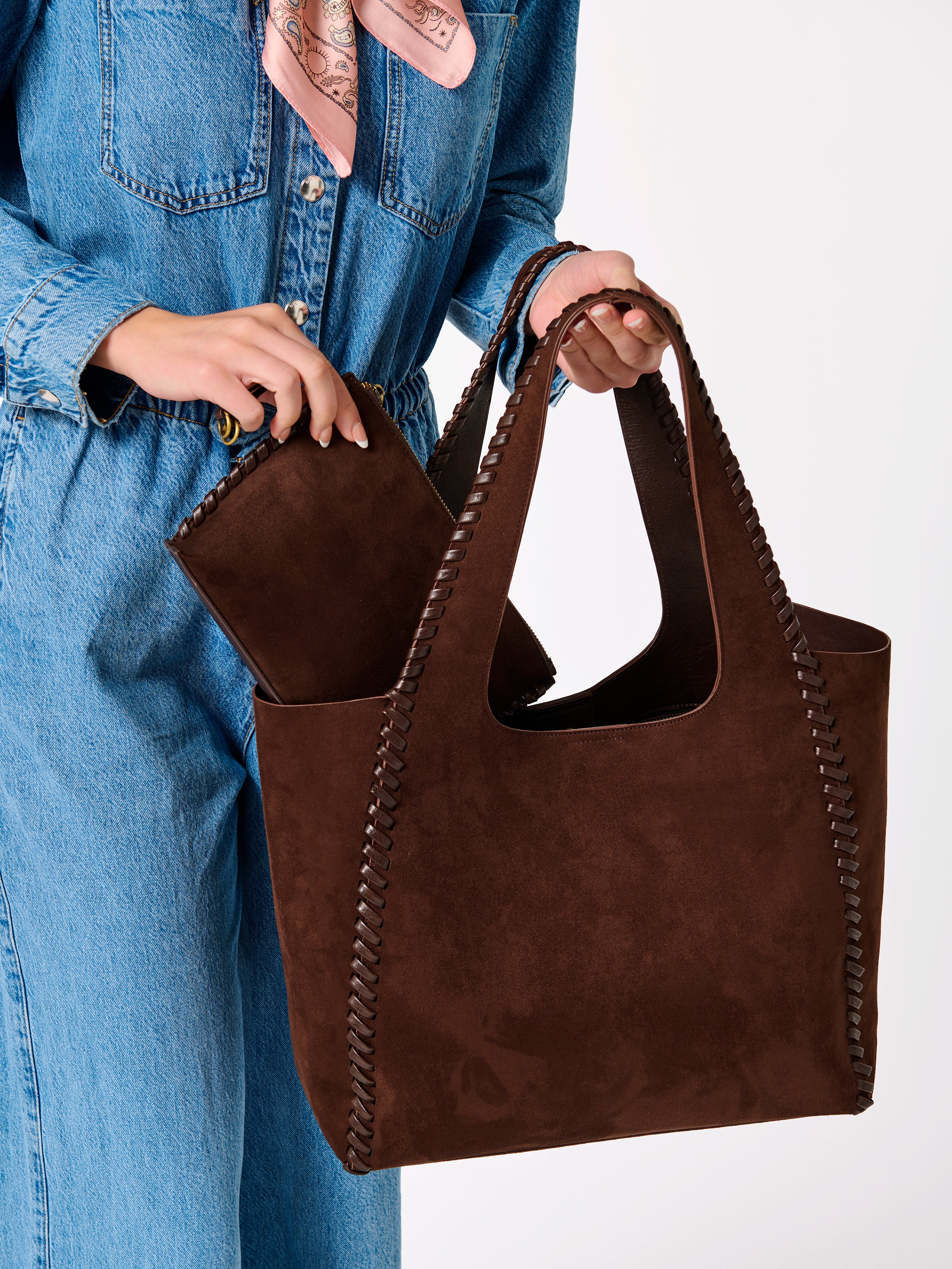 Shiraleah Piper Tote CHOCOLATE