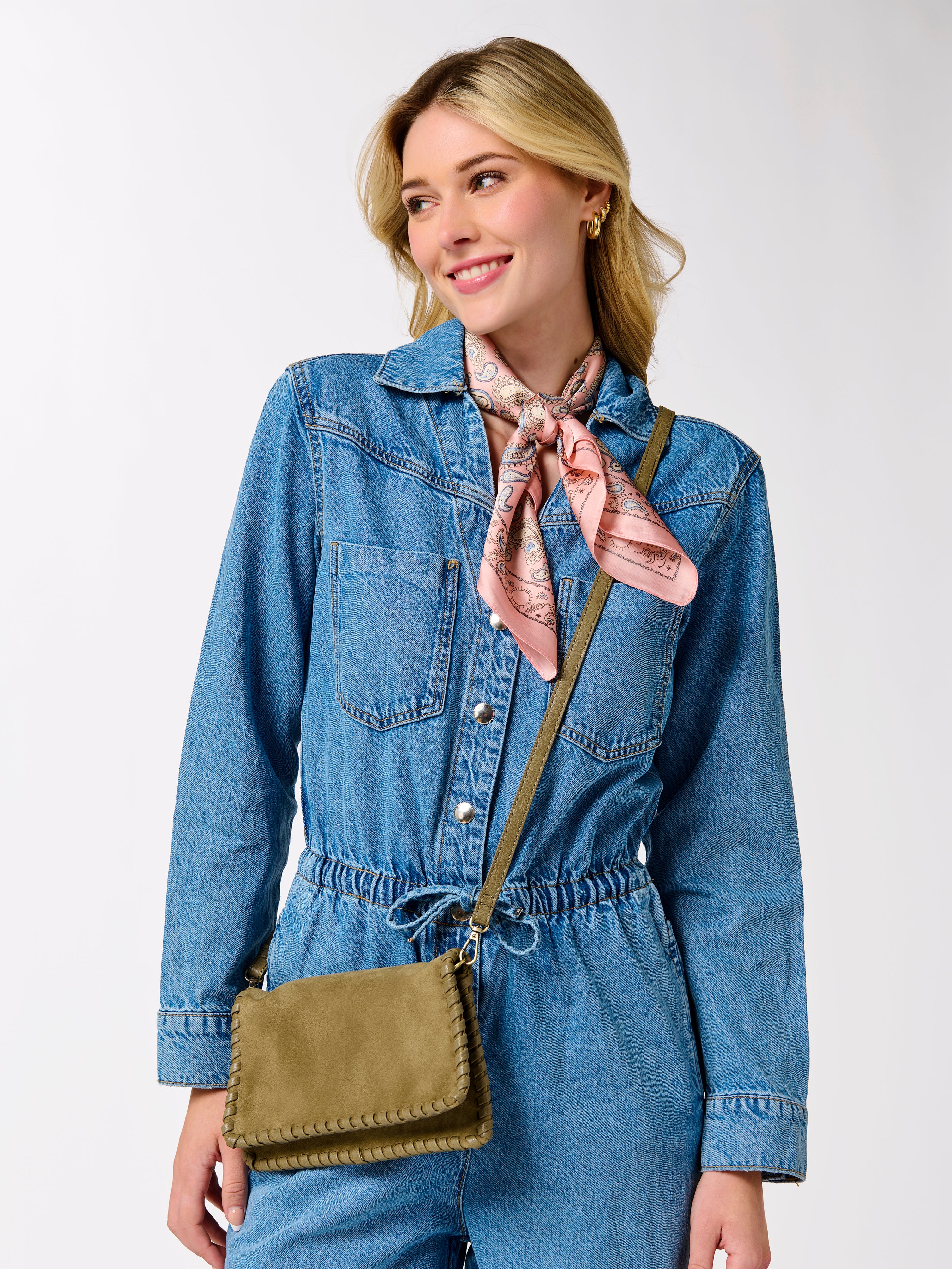 Shiraleah Piper Cross-Body/Clutch OLIVE