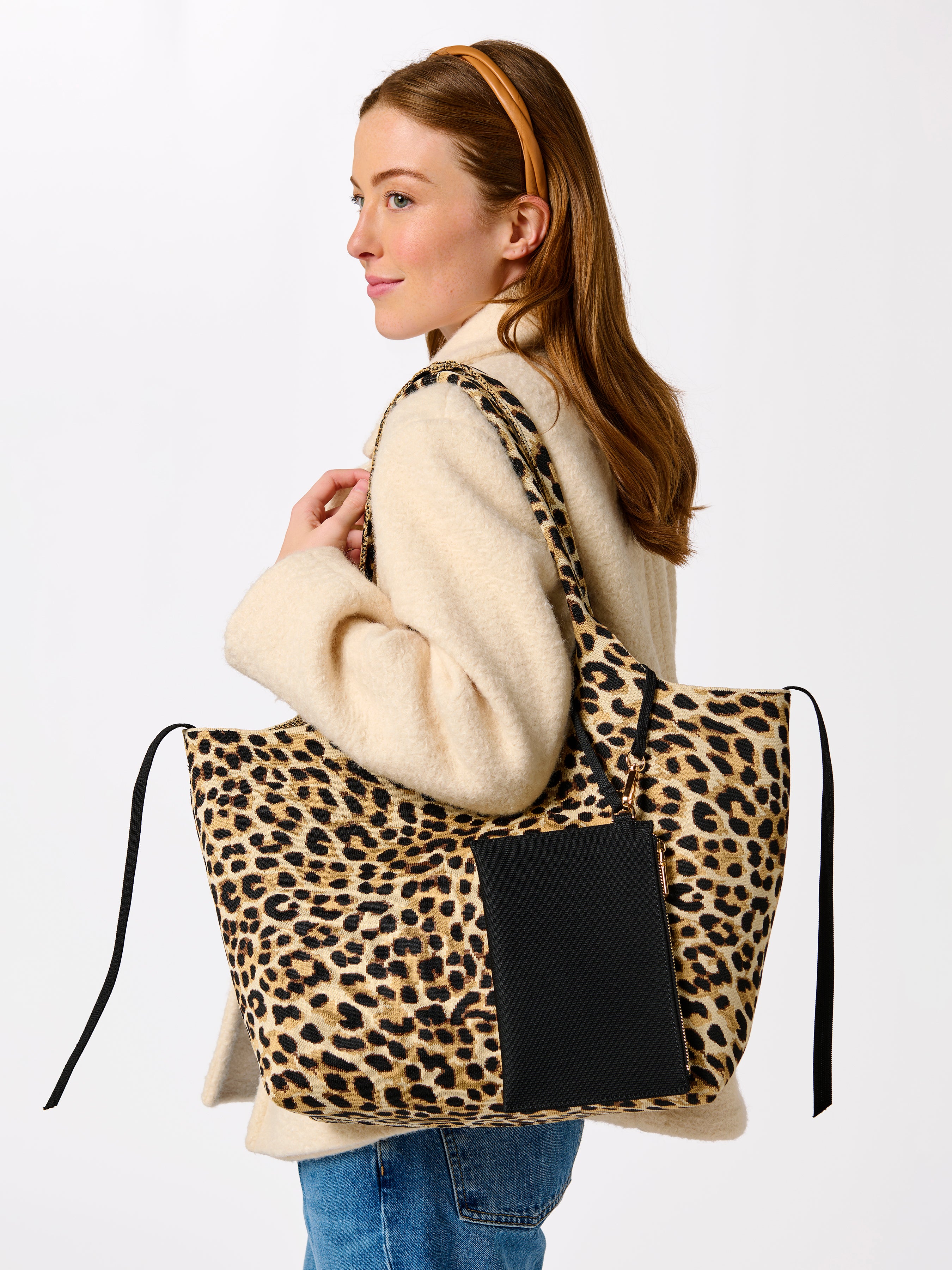 Shiraleah Robbie Tote LEOPARD