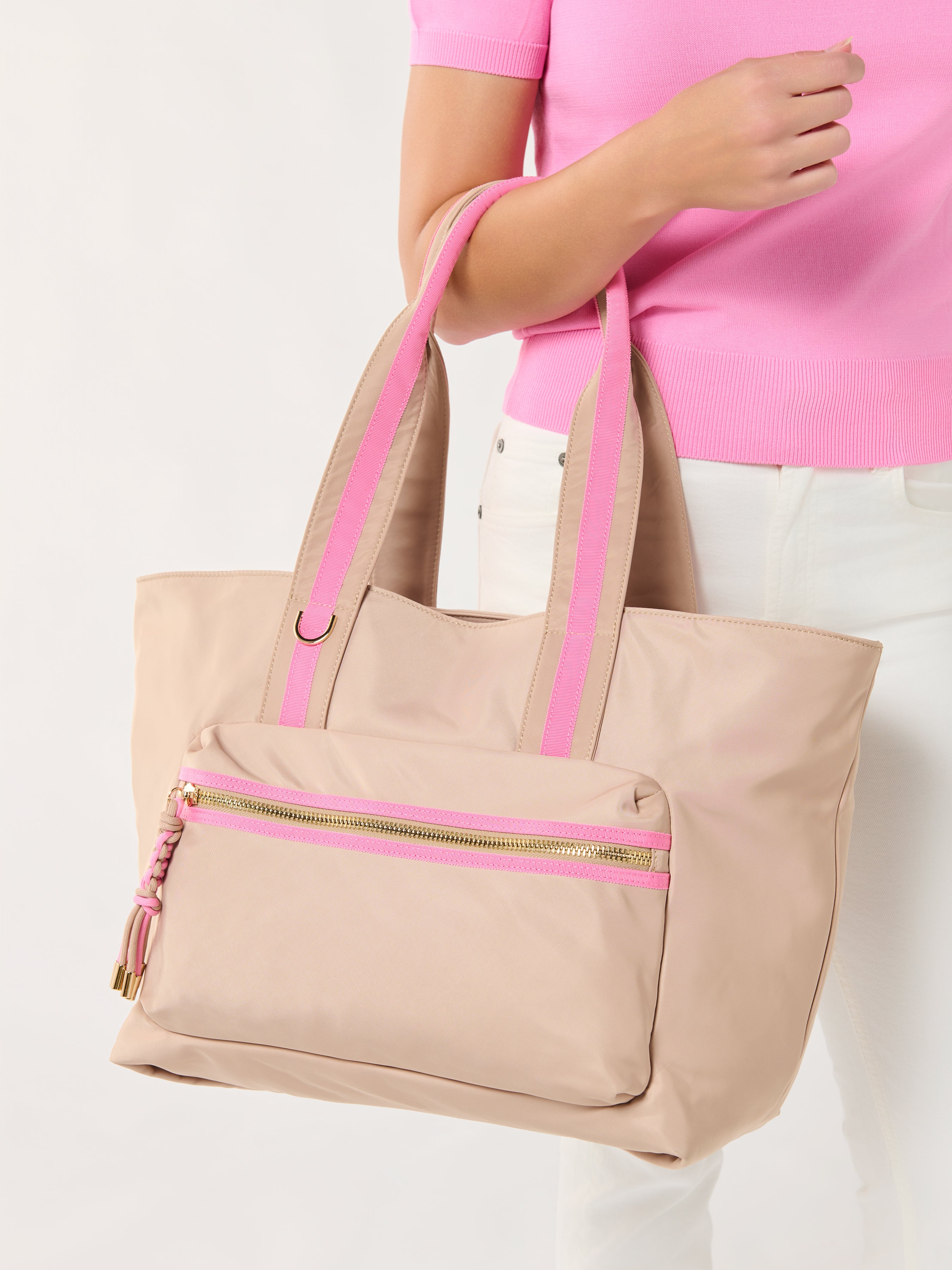 Shiraleah Jet Tote TAN