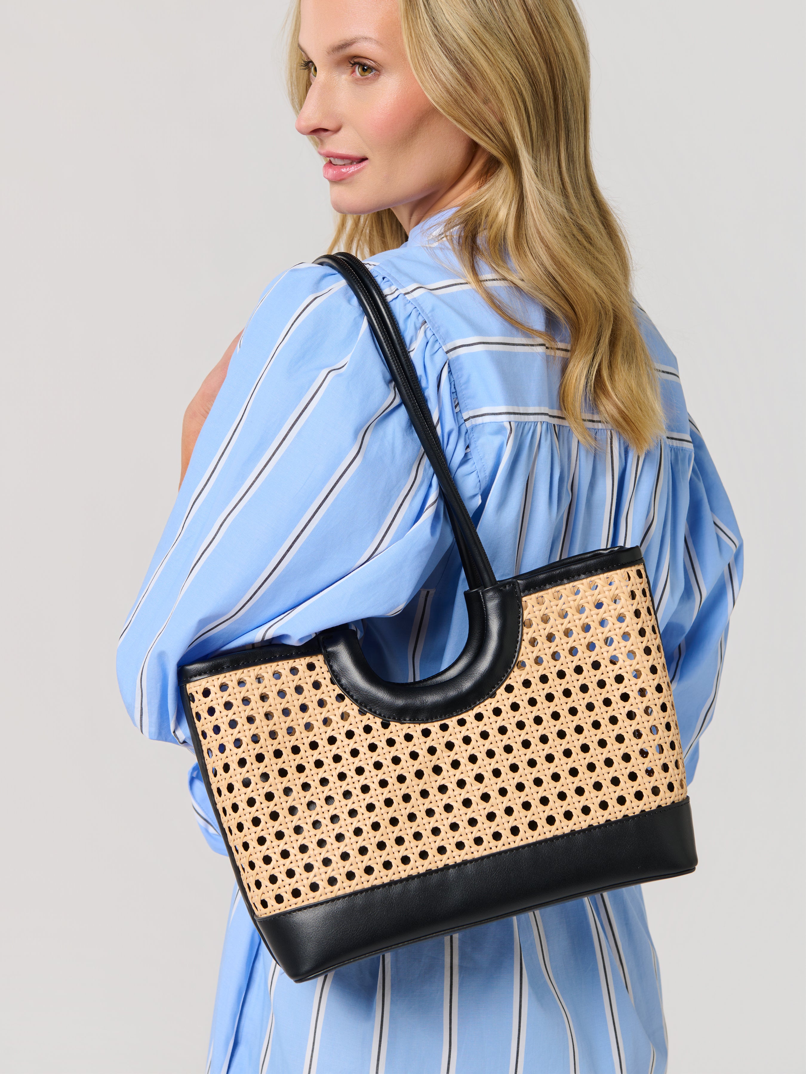 Shiraleah Lyra Mini Tote BLACK