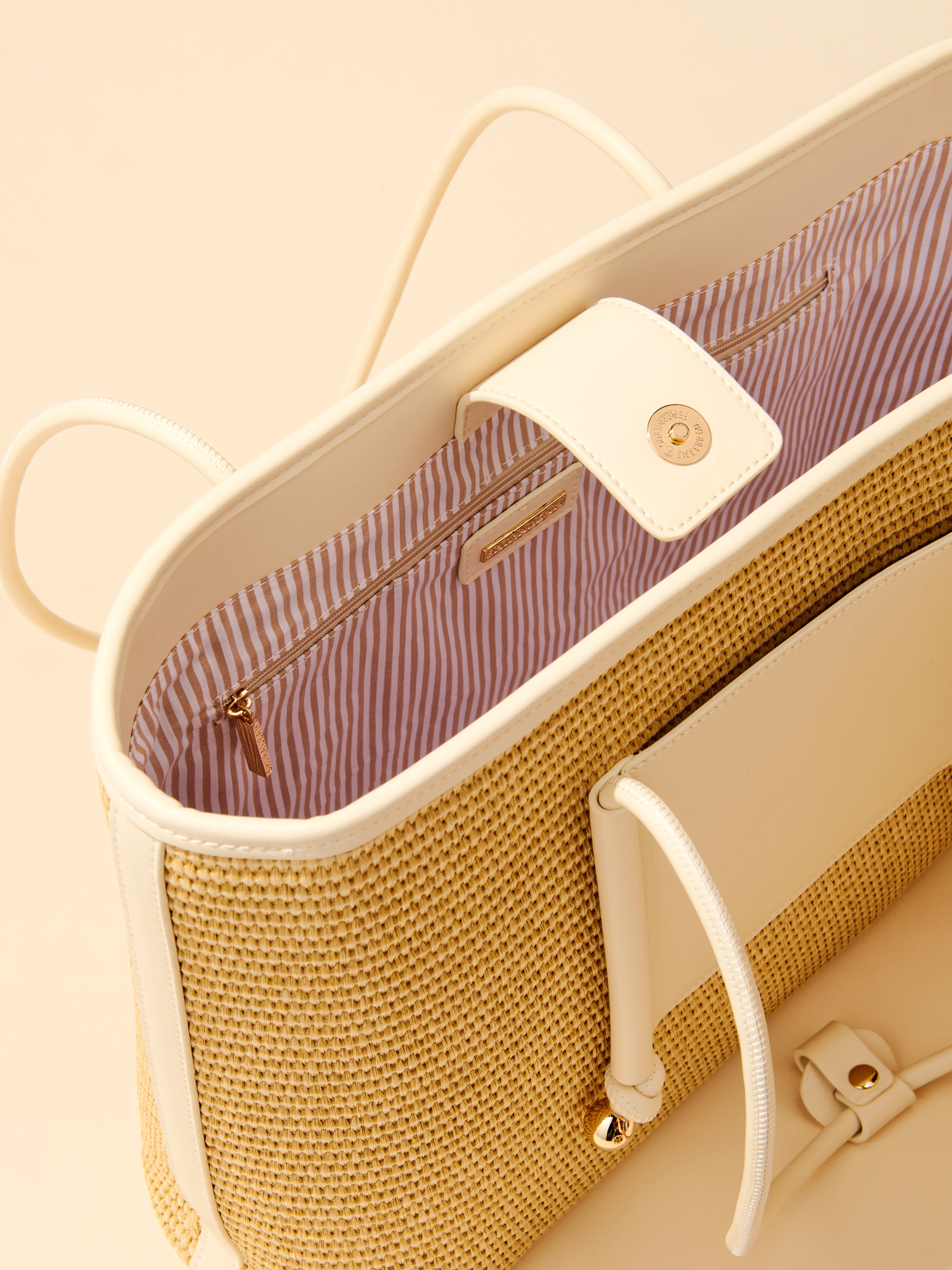 Shiraleah Salerno Tote IVORY