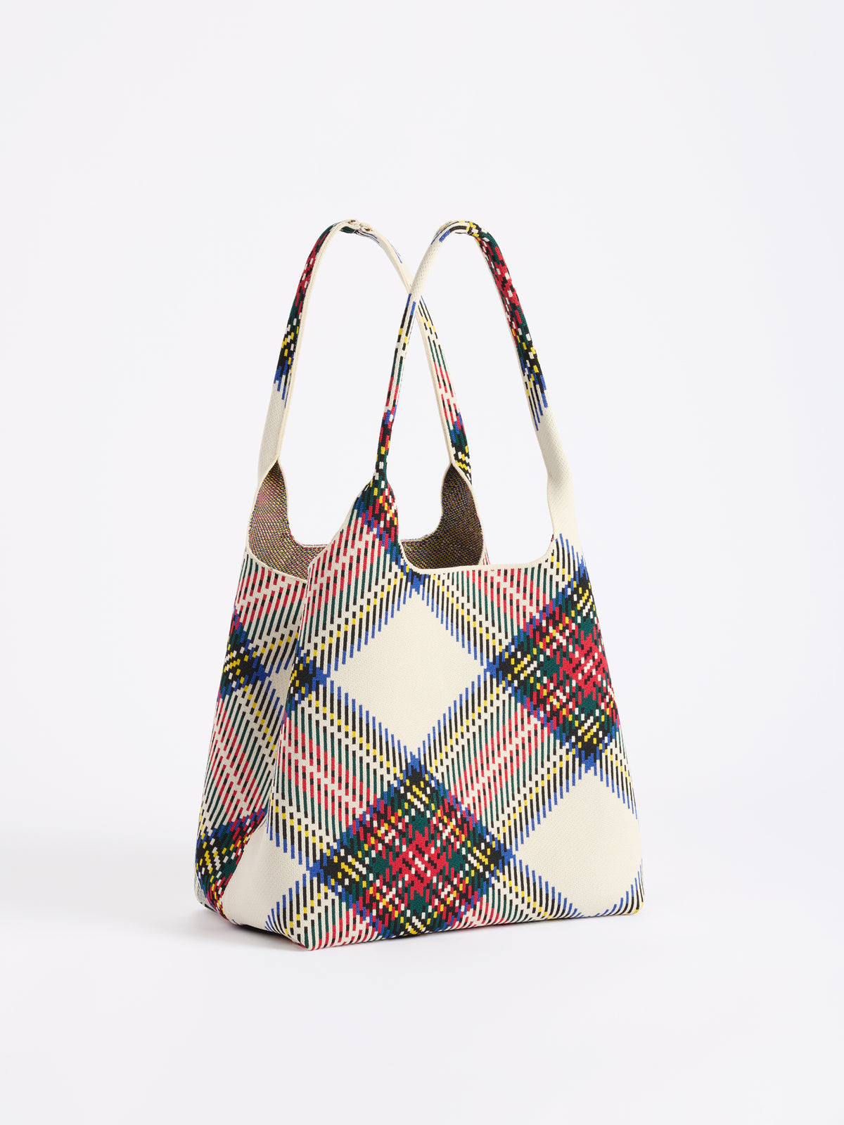 Shiraleah Robbie Plaid Tote IVORY / OS