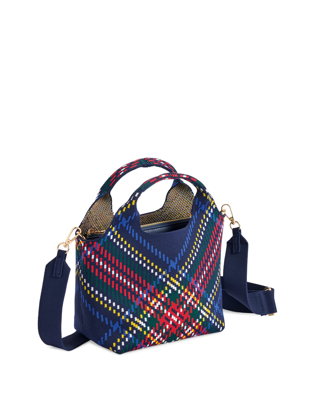 Shiraleah Robbie Plaid Mini Tote BLUE / OS