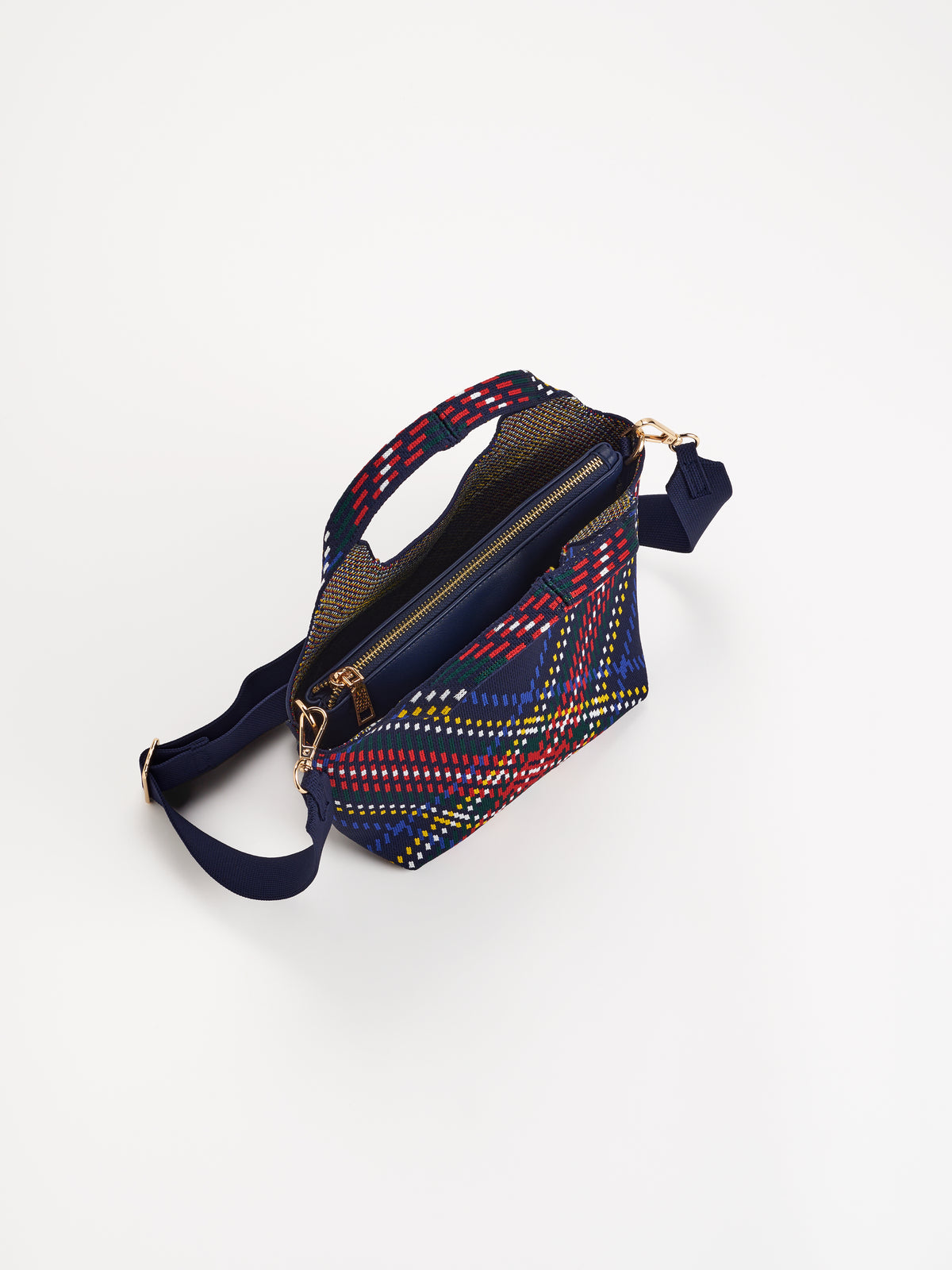 Shiraleah Robbie Plaid Mini Tote BLUE / OS