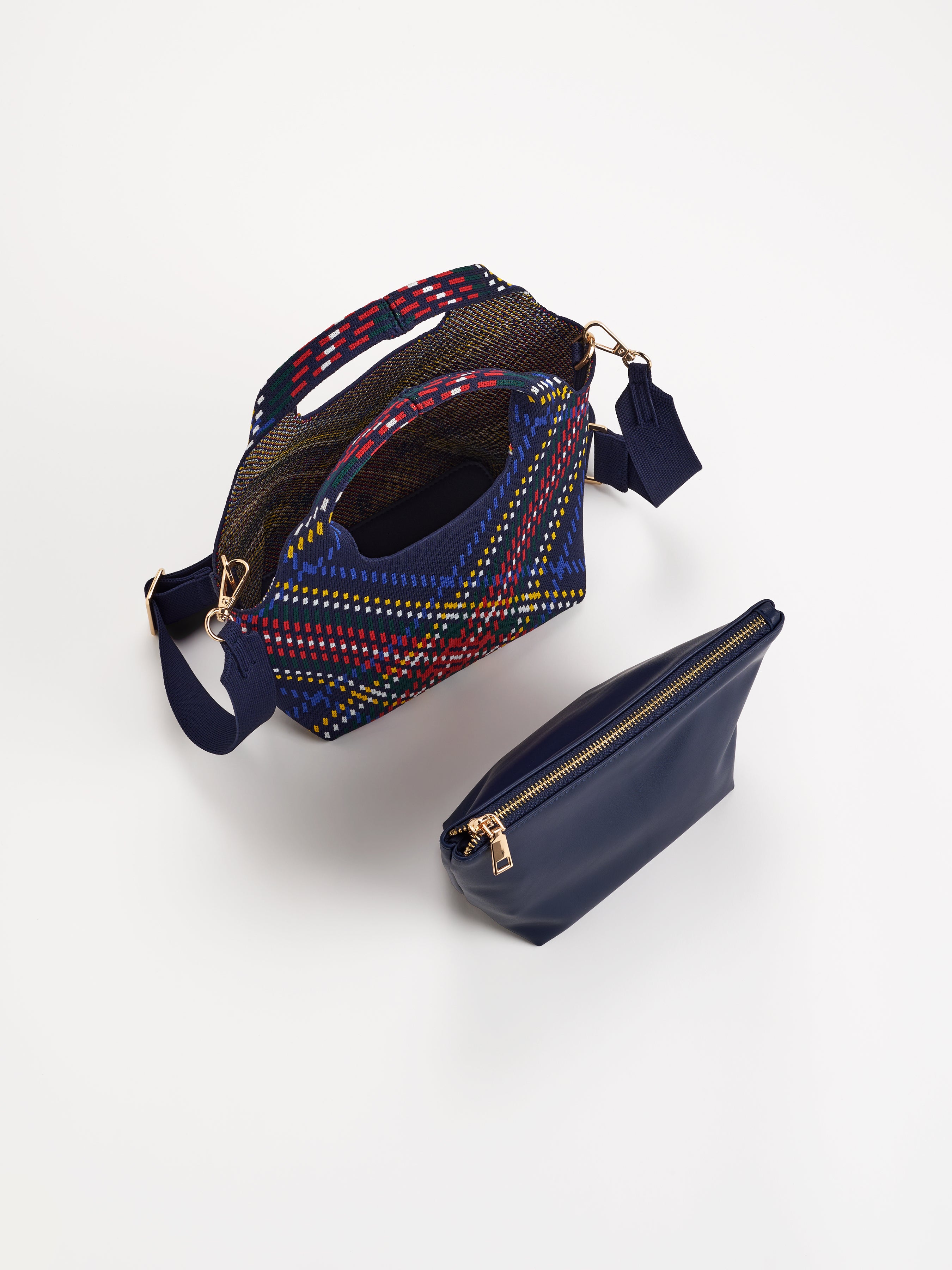 Shiraleah Robbie Plaid Mini Tote BLUE / OS