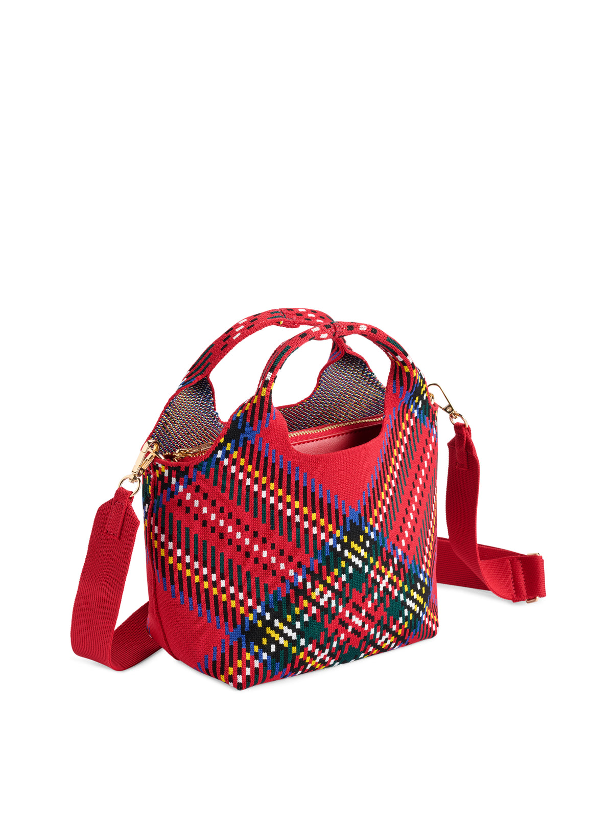 Shiraleah Robbie Plaid Mini Tote RED / OS