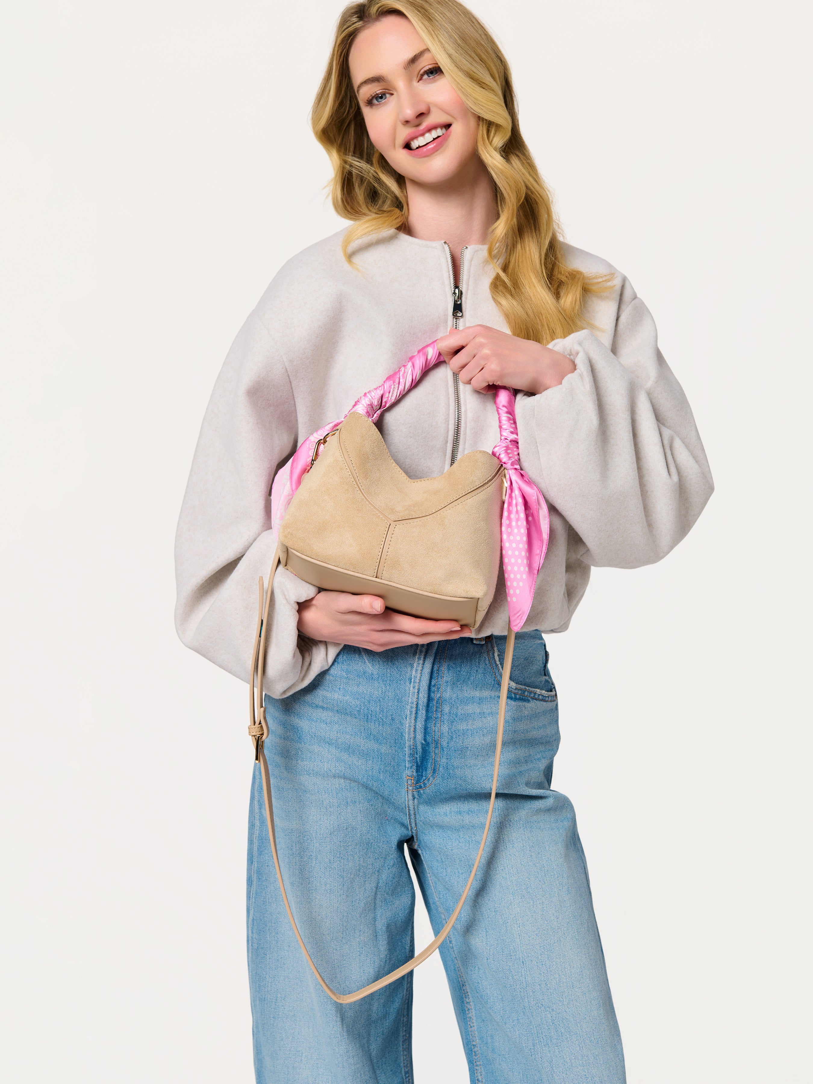 Shiraleah Ava Top Handle Mini Hobo IVORY / OS