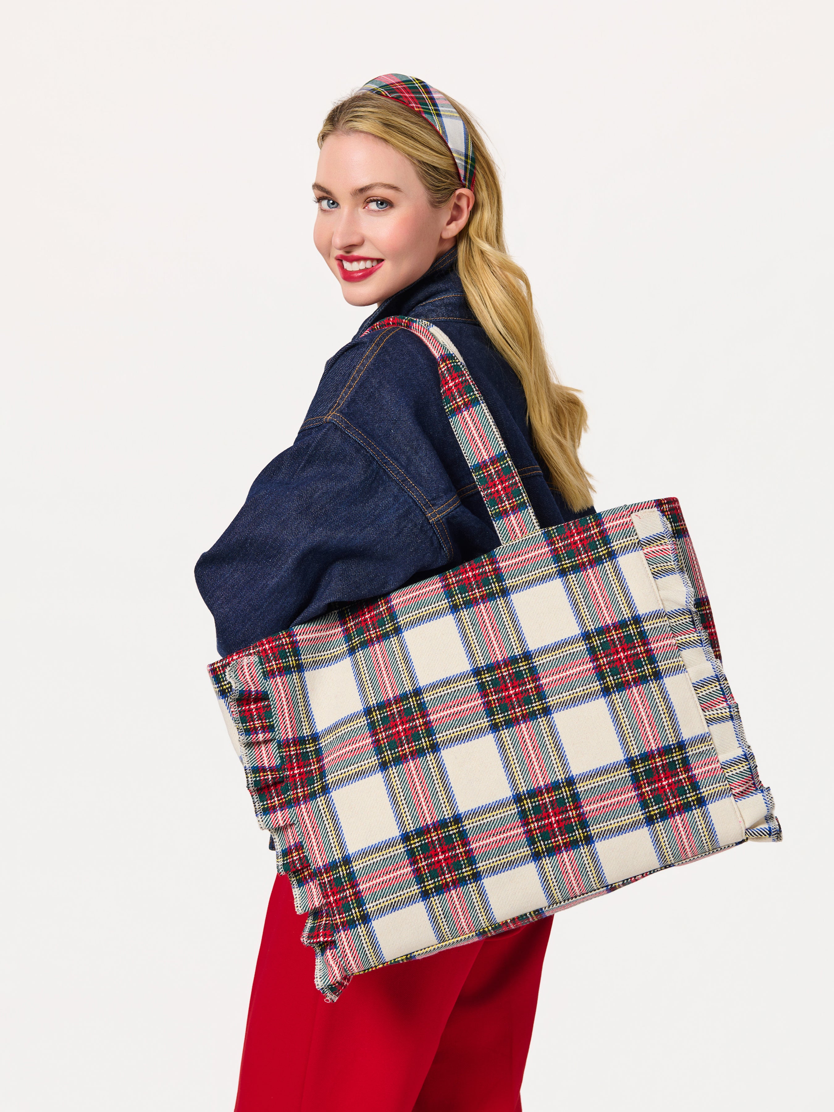Shiraleah Scottie Ruffle Tote IVORY / OS