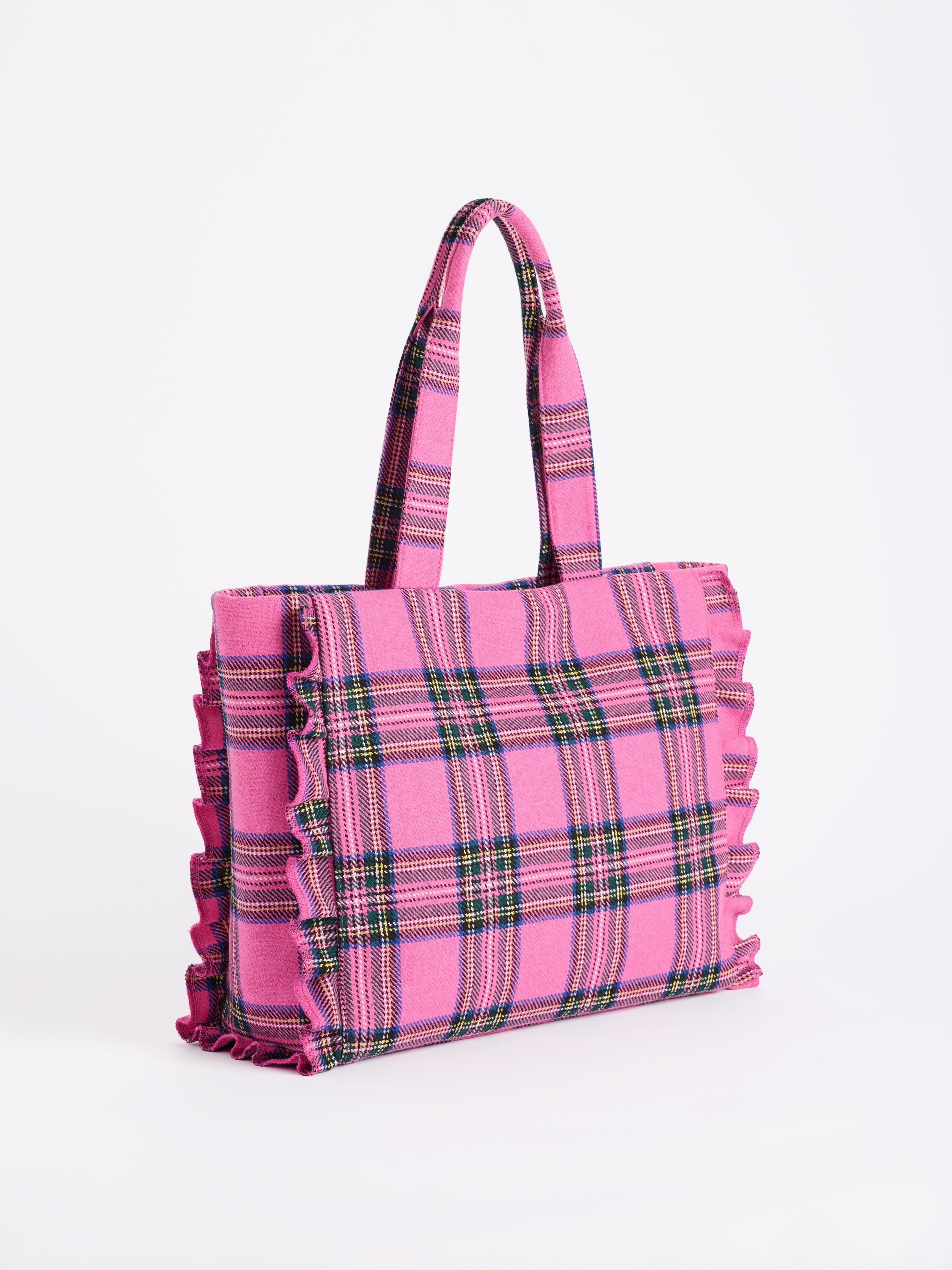 Shiraleah Scottie Ruffle Tote PINK / OS