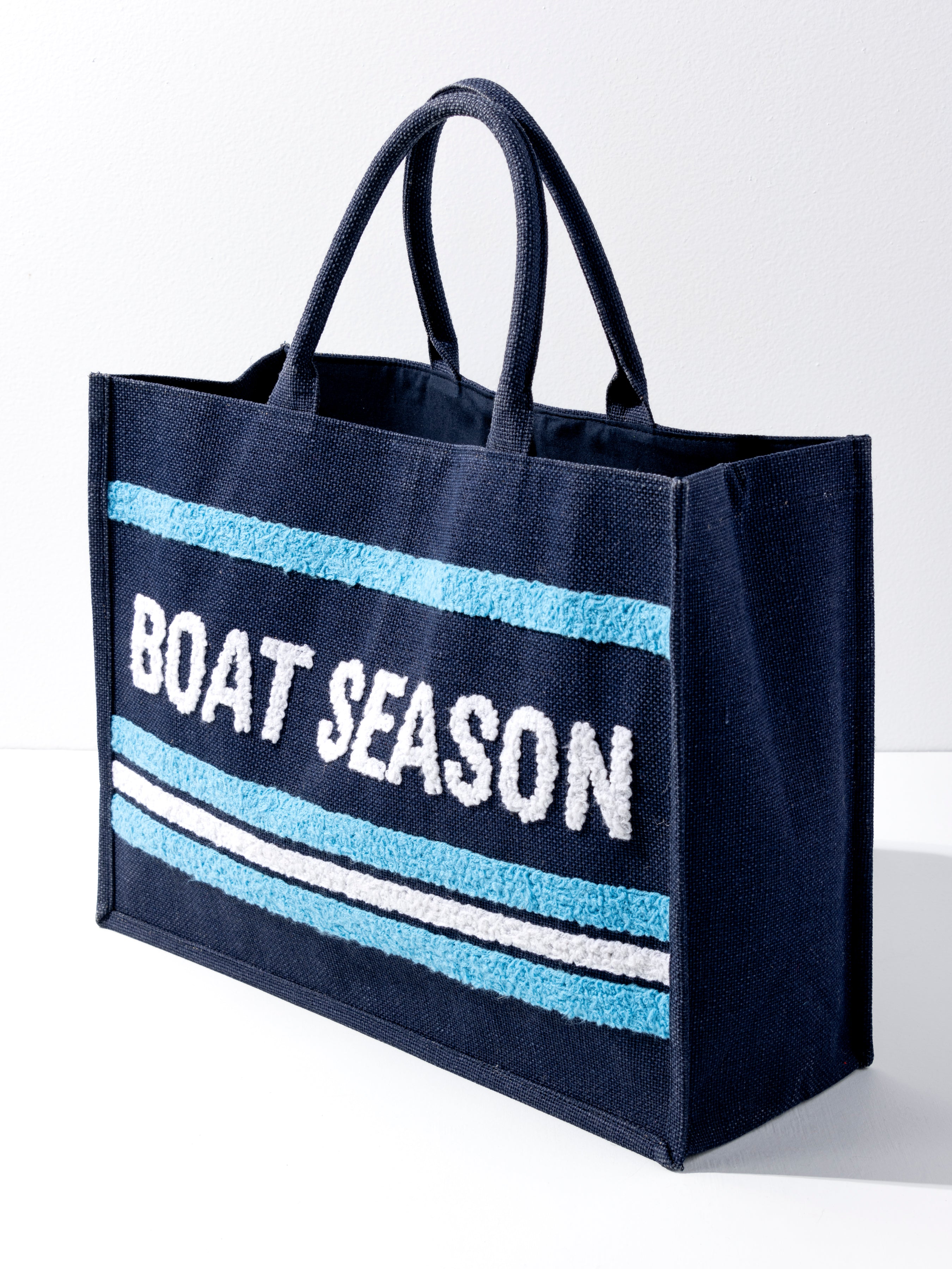 Shiraleah "Boat Season" Beach Bag, Navy