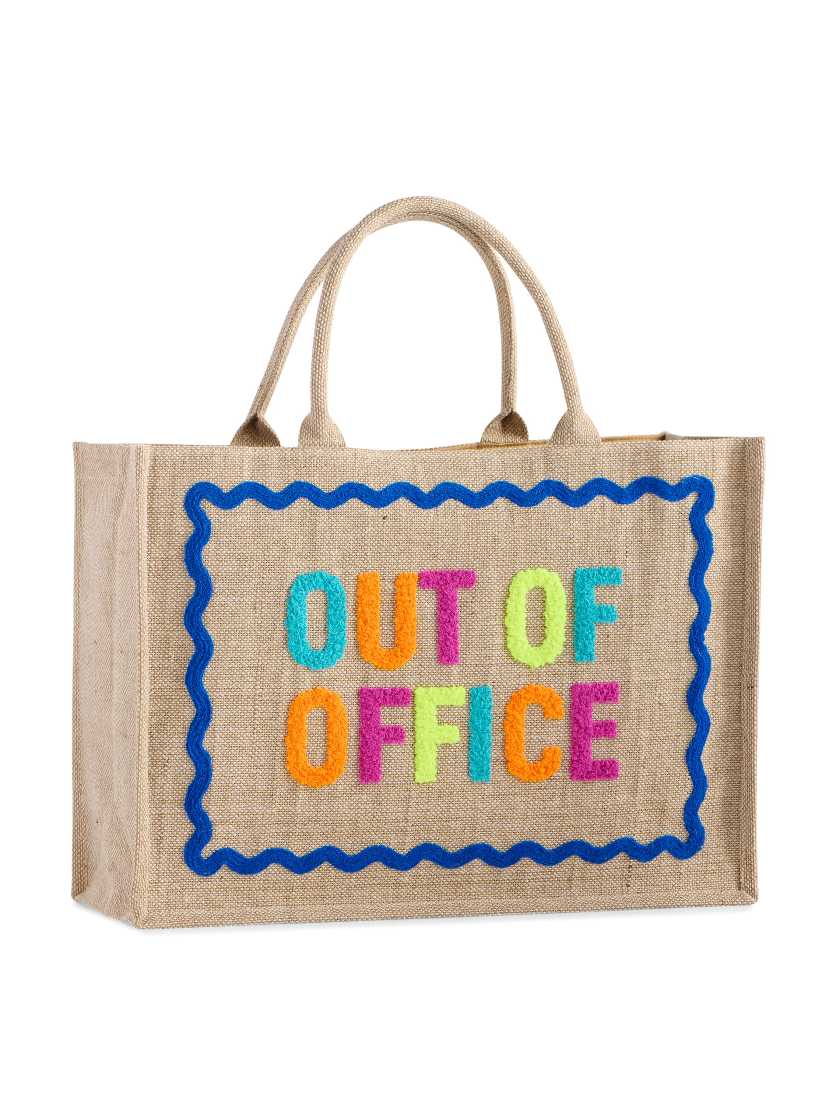 Shiraleah "Out Of Office" Beach Bag, Natural