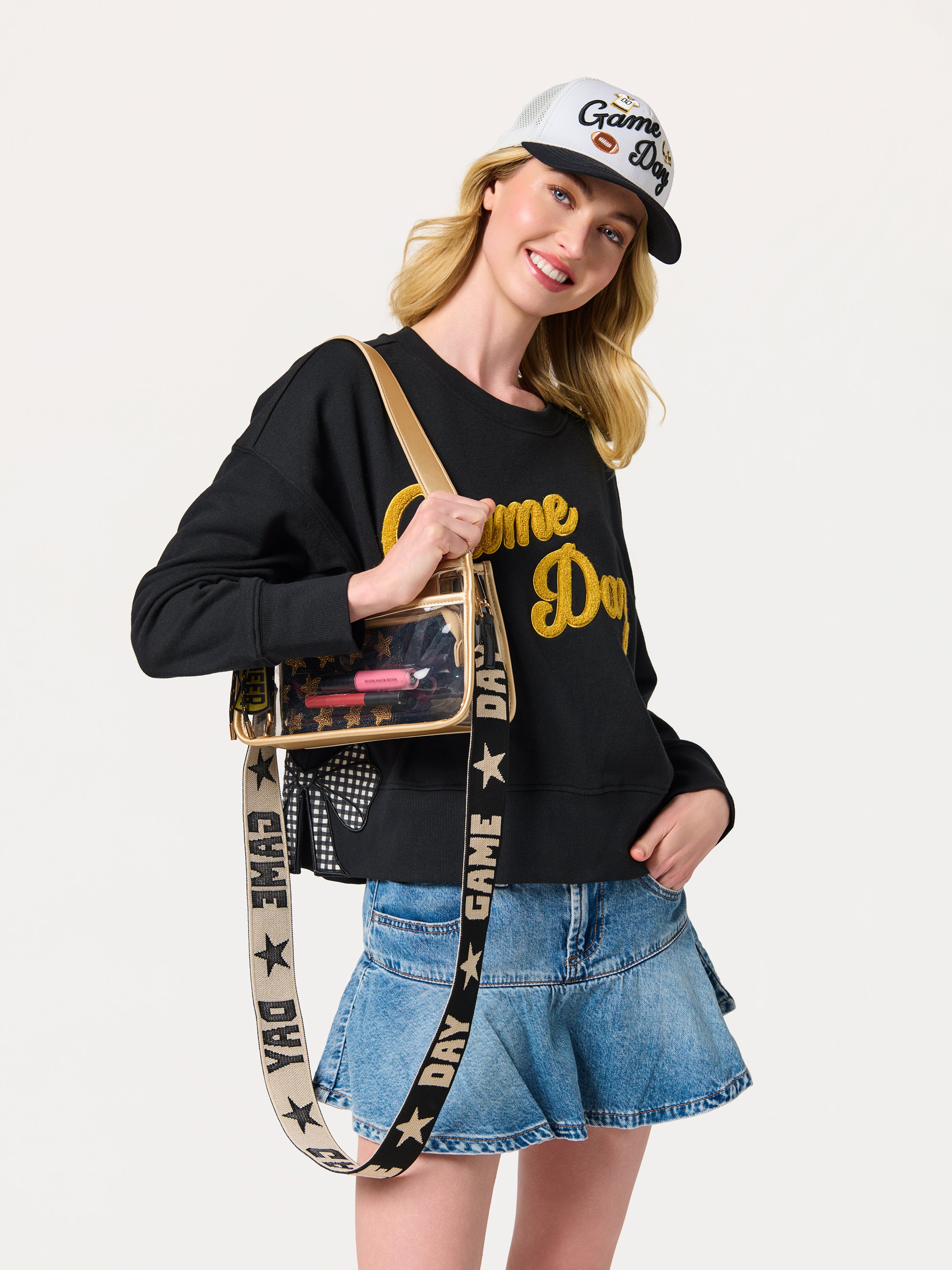 Shiraleah "Game Day" Strap BLACK / OS