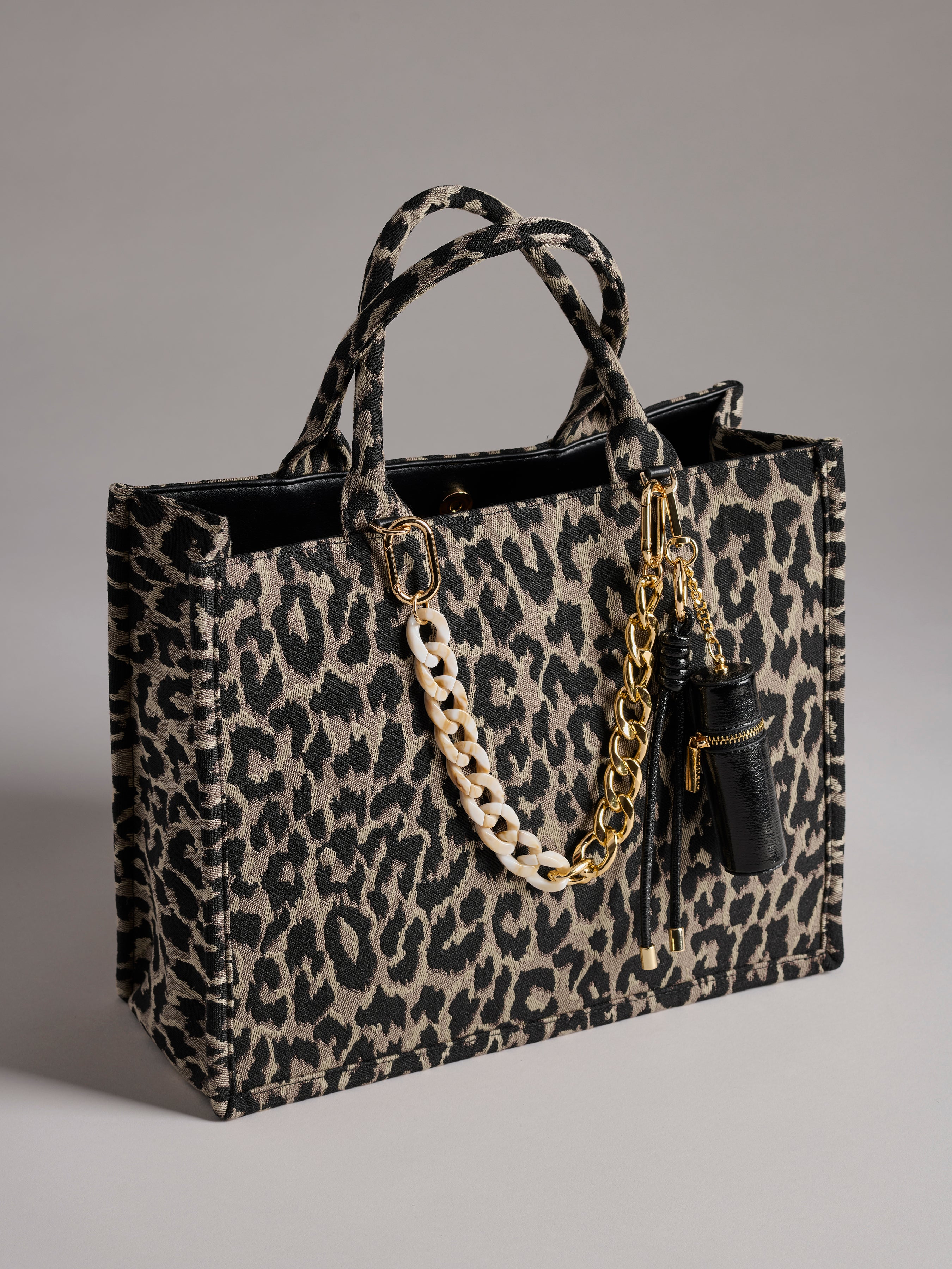 Shiraleah Lipstick Holder Bag Charm/Key Ring BLACK