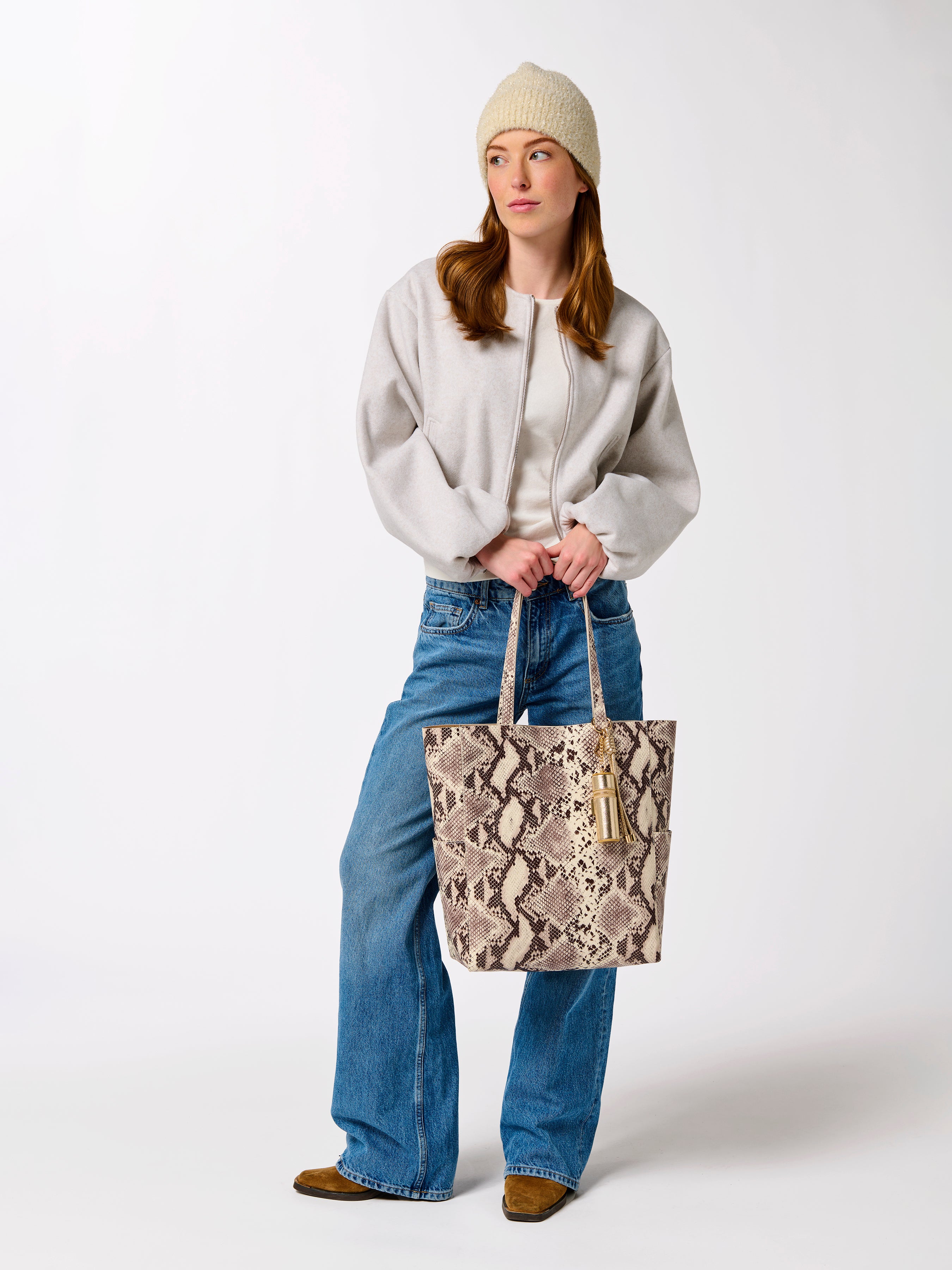 Shiraleah Lipstick Holder Bag Charm/Key Ring GOLD