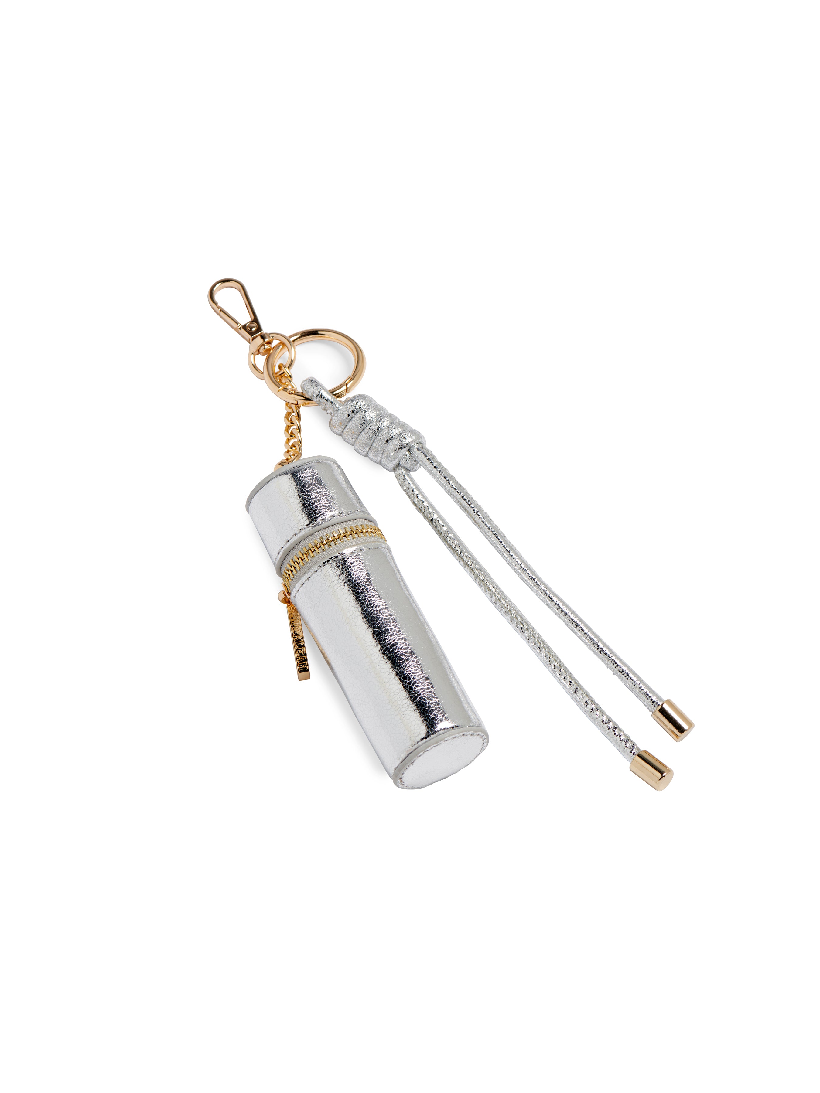 Shiraleah Lipstick Holder Bag Charm/Key Ring SILVER