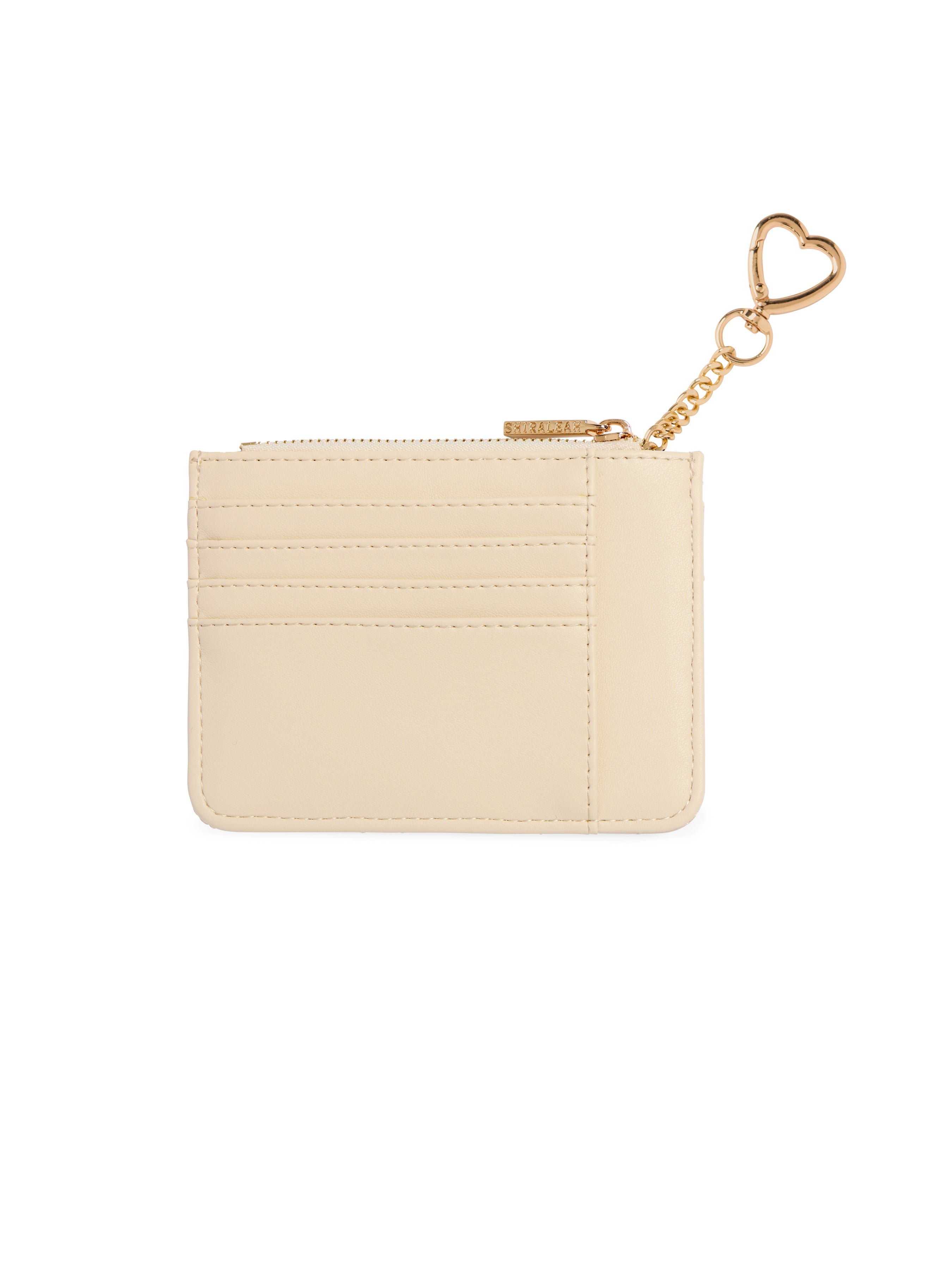 Shiraleah Quilted Bow Card Case IVORY